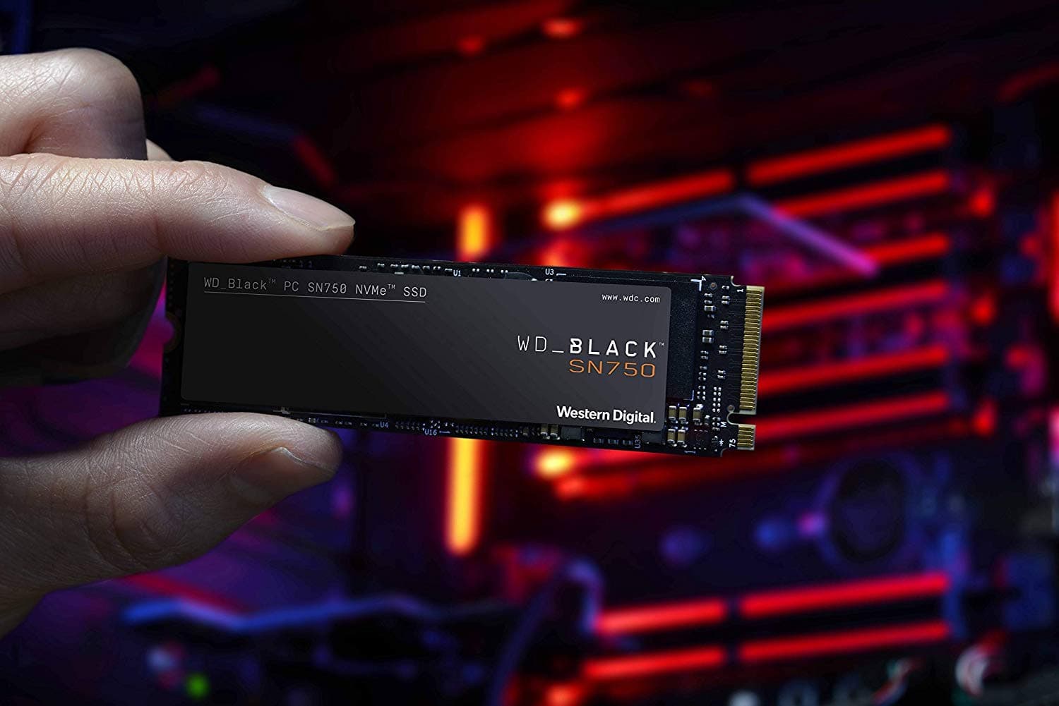 WD_BLACK SN750 NVMe SSD interne SSD 1 TB (Gaming SSD, 3.470 MB/s Lesegeschwindigkeit, schlankes Design, NVMe SSD-Performance, WD_BLACK SSD Dashboard) schwarz Bild 8