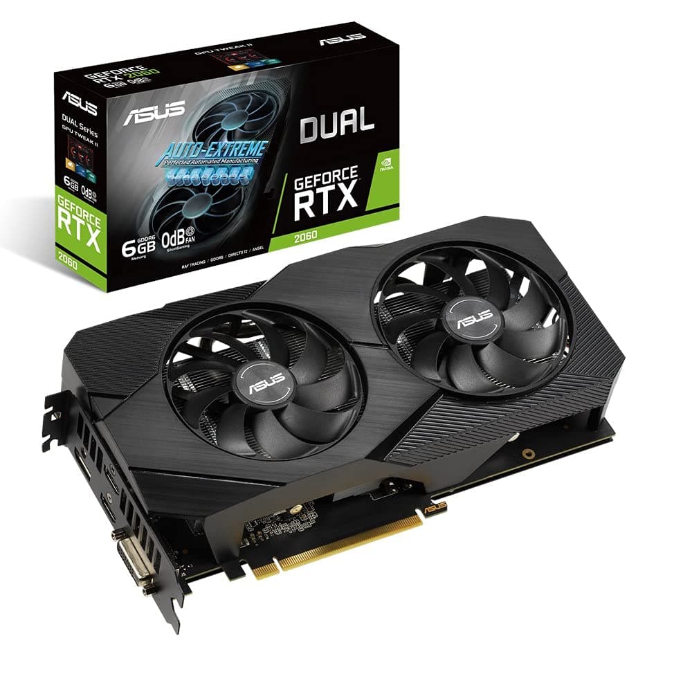 ASUS Dual Nvidia GeForce RTX 2060 EVO 12GB Gaming Grafikkarte (GDDR6 Speicher, PCIe 3.0, 2X HDMI 2.0b, 1x DVI, 1x DisplayPort 1.4a, DUAL-RTX2060-12G-EVO), Black Bild 4