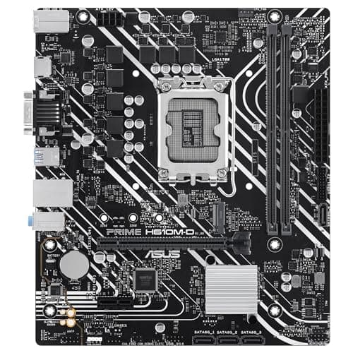 ASUS Prime H610M-D Gaming Mainboard Sockel Intel LGA 1700 (Micro-ATX, DDR5, PCIe 4.0, M.2, HDMI, VGA, USB 3.2 Gen 1, SATA 6Gbit/s, COM Port, RGB Header) Bild 3