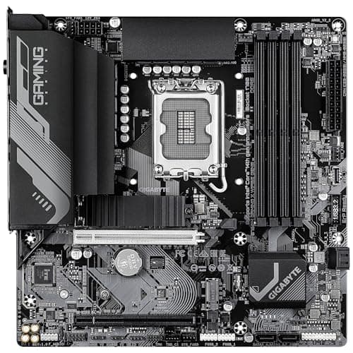 GIGABYTE B760M Gaming X WIFI6E GEN5 Mainboard – Unterstützt Intel Core Prozessoren der 14. Generation, 8+1+1 Phasen VRM, bis zu 5600 MHz DDR5, 2 x PCIe 4.0 M.2, Wi-Fi 6E, 2.5 GbE LAN, USB 3.2 Gen 1 Bild 4