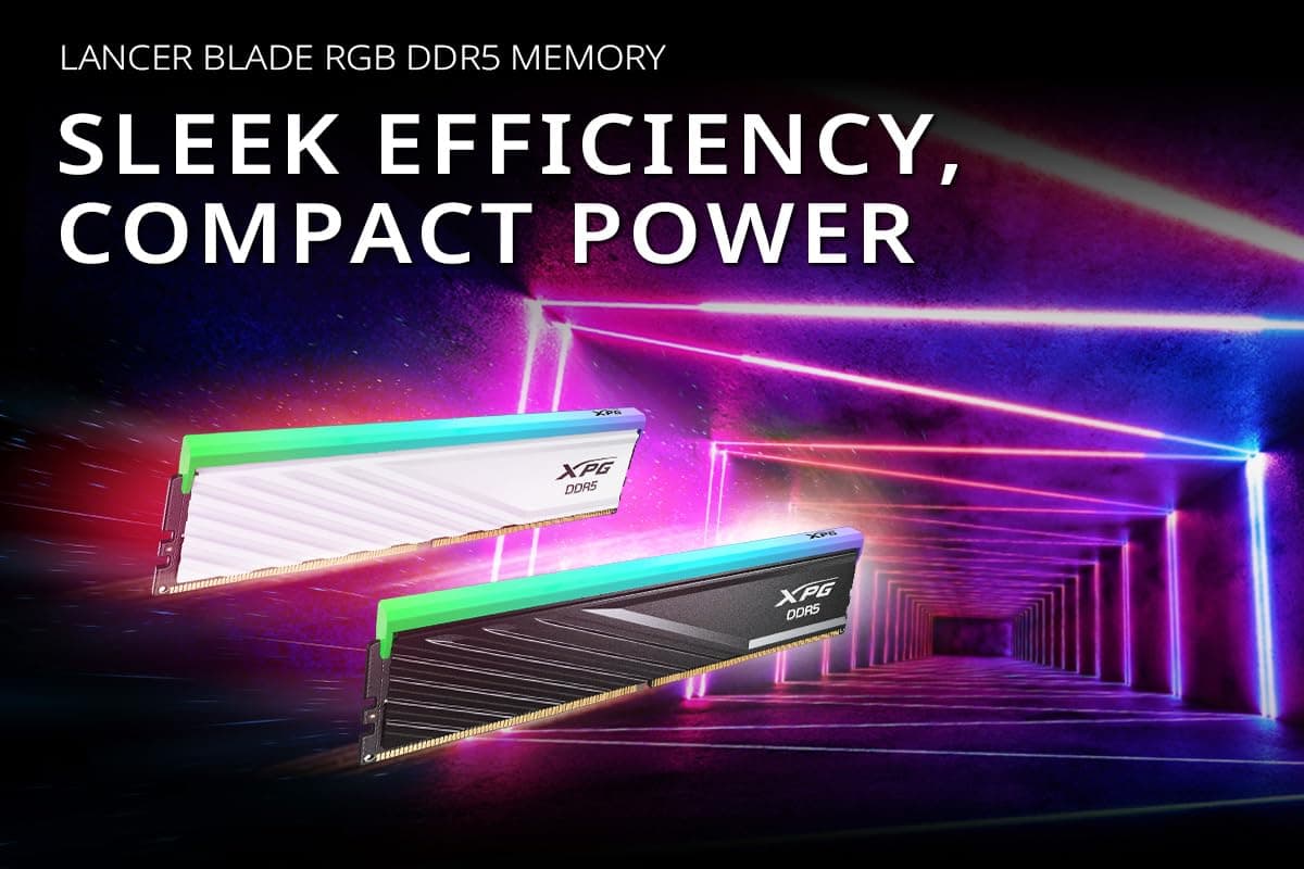 Kit+Barrettes+m%C3%A9moire+32Go+%282x16Go%29+DIMM+DDR5+Adata+XPG+Lancer+Blade+RGB+PC5-48000+%286000+MHz%29+%28Blanc%29 Bild 8