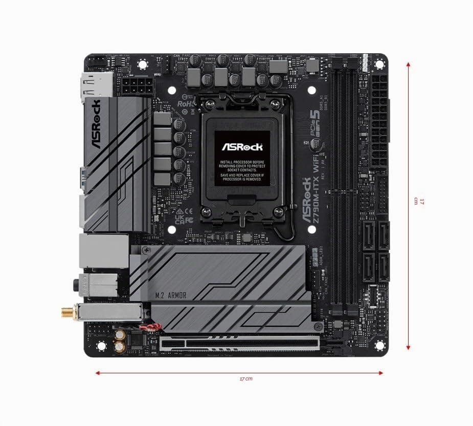 ASRock Z790M-ITX/WIFI Z790 DDR5 Bild 3