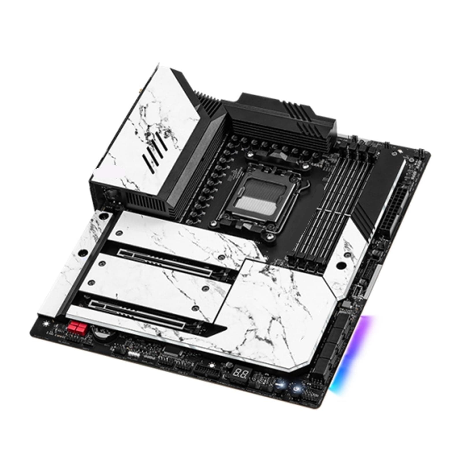 for X670E Motherboard Unterstützung 9900X 8700F 7900X3D 7800X3D 7500F CPU DDR5 7800MHz M.2 EATX X670 AM5 Bord for ASRock, Replacement Part Bild 7