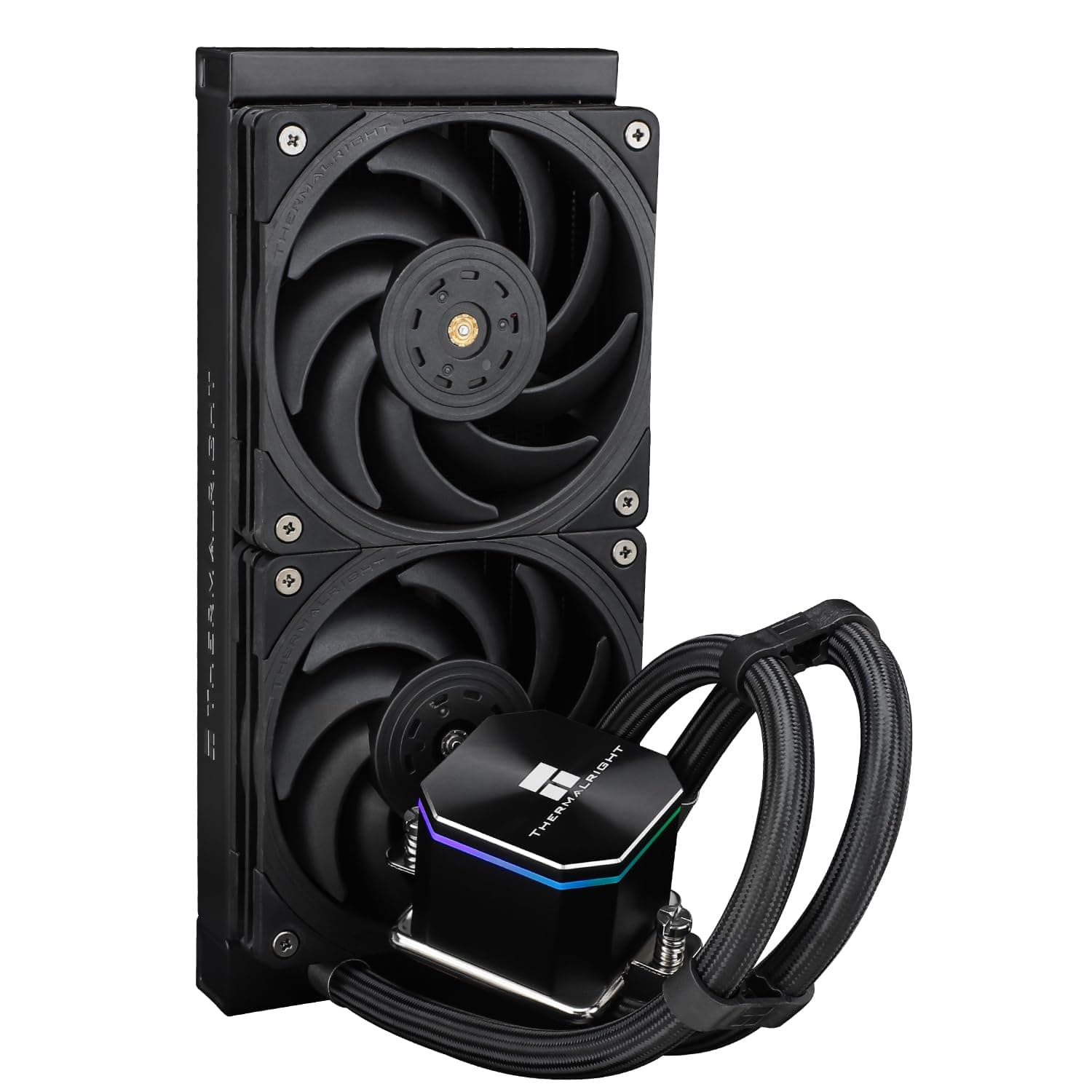 TR Frozen Edge 240 CPU Wasserkühler Schwarz mit PWM-Lüftern, Pumpengeschwindigkeit 3300RPM, S-FDB Lager, für AMD AM4/AM5, Intel LGA1150/1155/1200/1700/2011(FE240 Black) Bild 2
