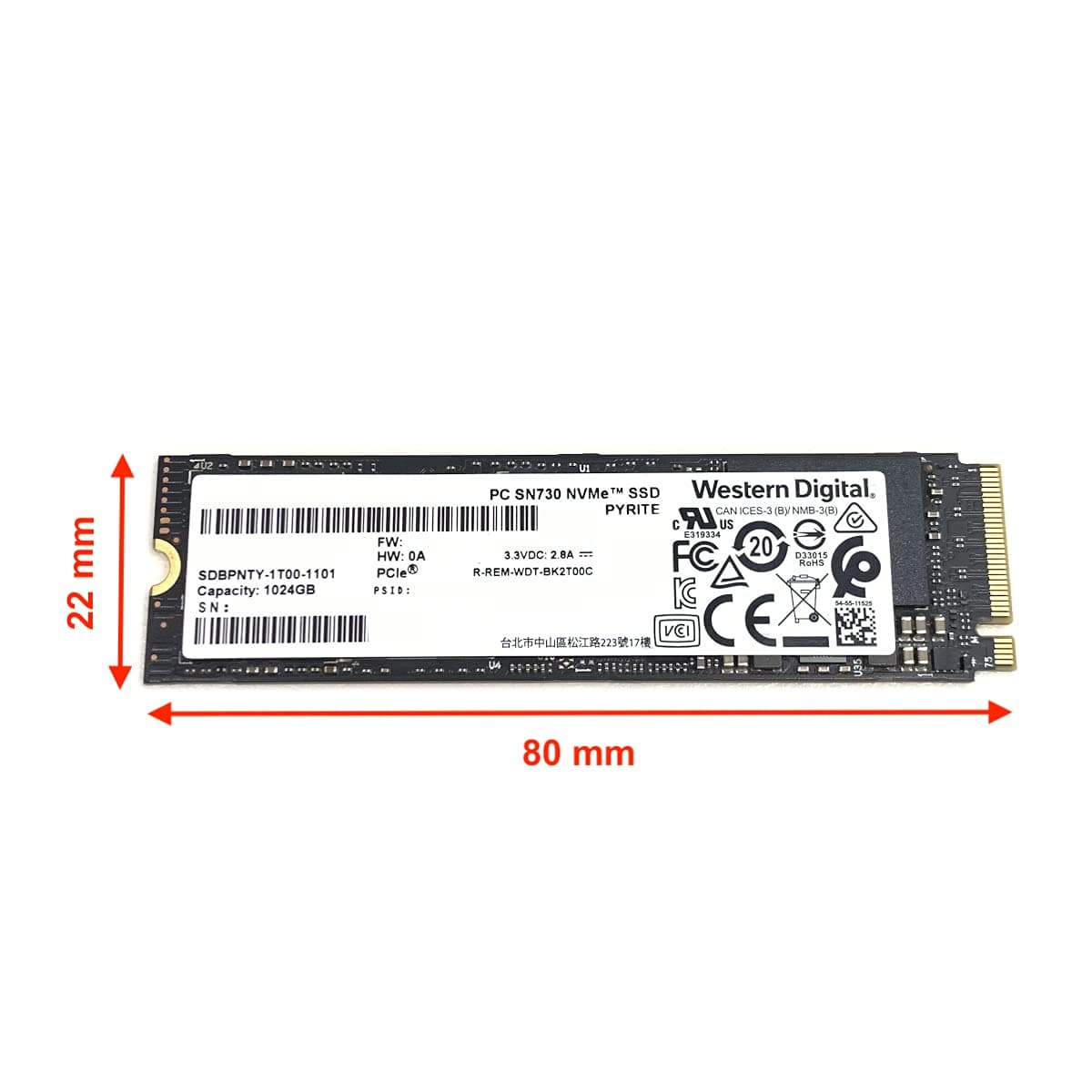 Western Digital 1 TB SSD PC SN730 NVMe PCIe Gen3 x4 M.2 2280 SDBPNTY-1T00 WD Solid State Drive Bild 3
