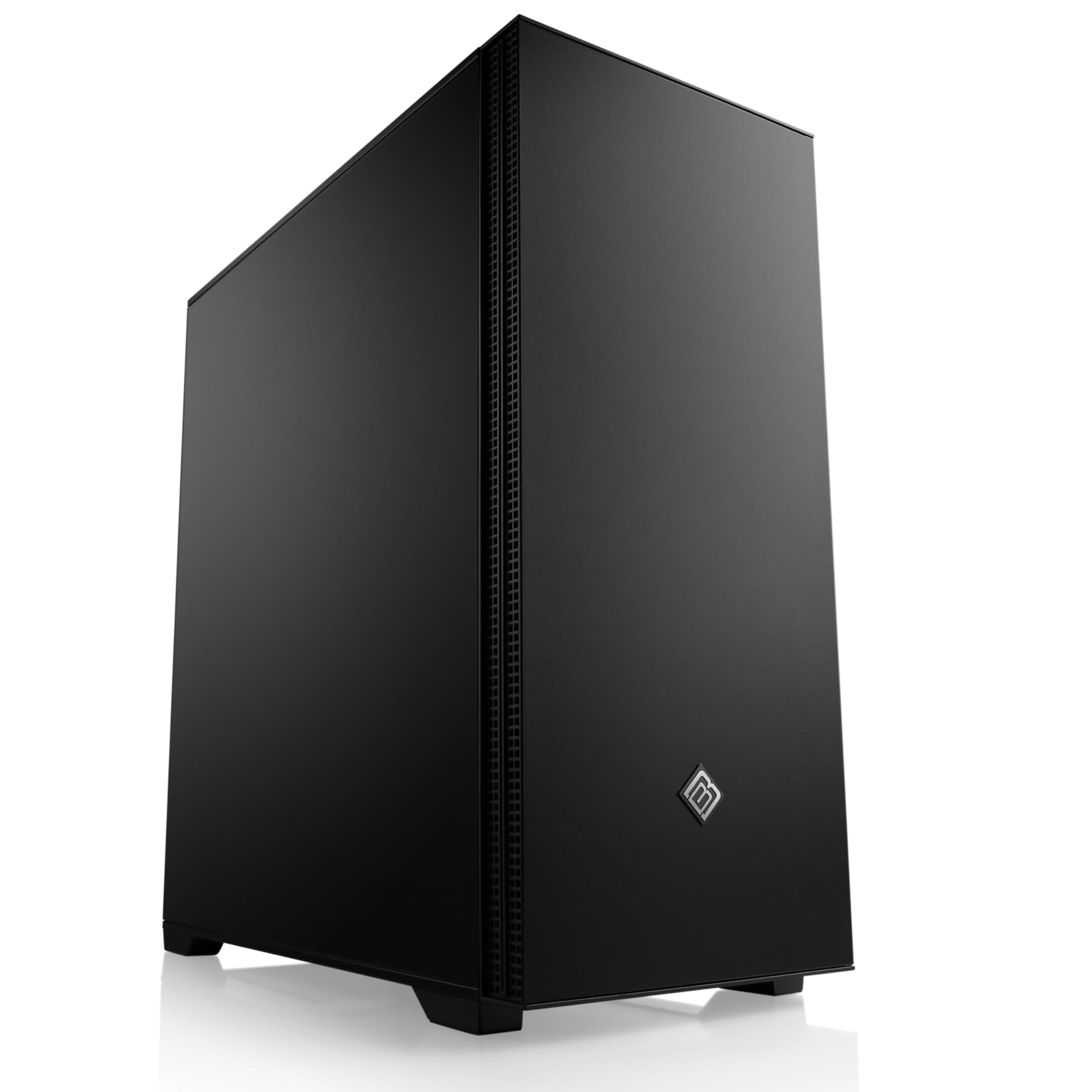 Gaming PC-Gehäuse Cronos II Silent - Midi-Tower, schallgedämmt, Low-Noise, vormontierte Lüfter, E-ATX, ATX, Micro-ATX, Mini-ITX, schwarz