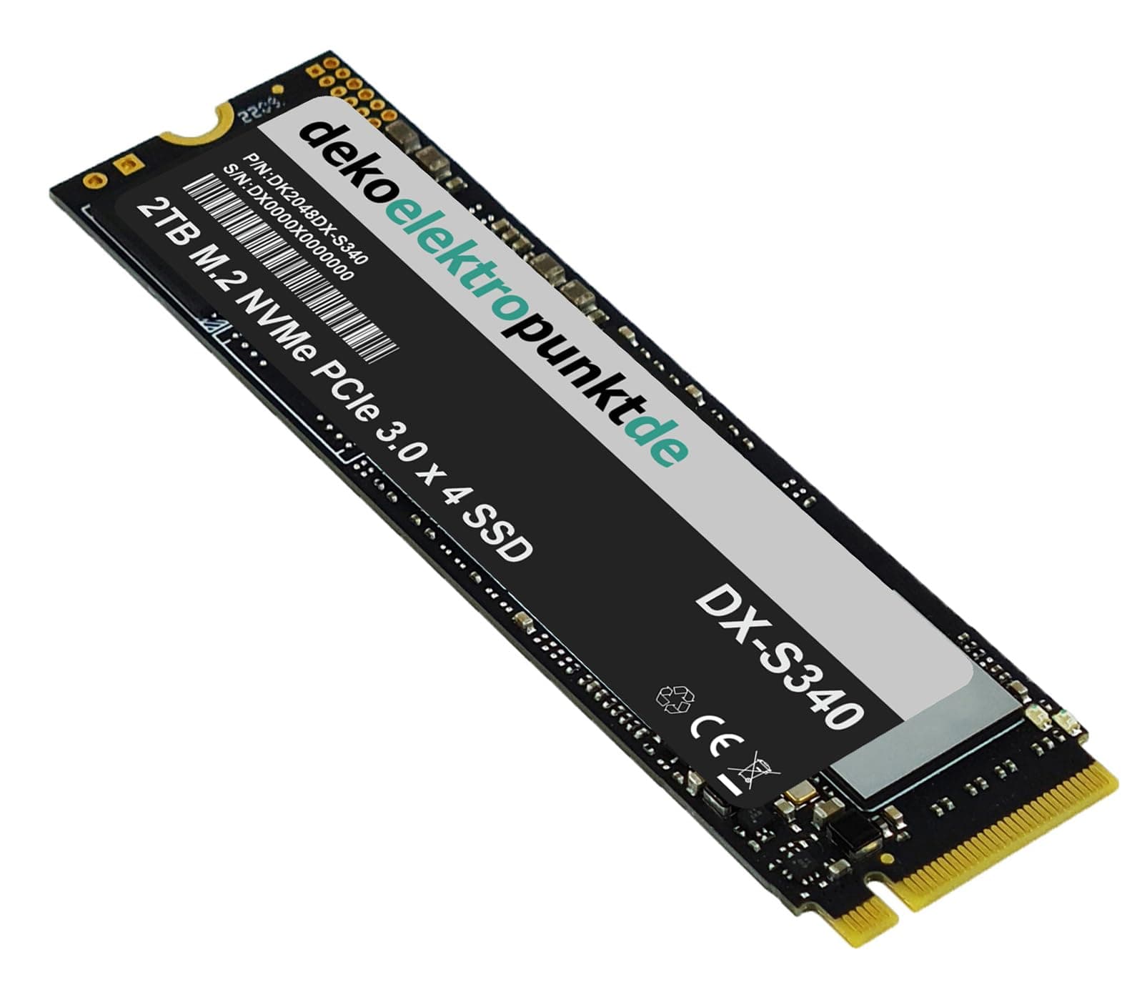 2TB M.2 NVMe Gen3 SSD Festplatte passend für ASRock B650E Taichi Mainboard, Alternatives Ersatzteil 2280 PCIe 3.0 x 4 2TB - PCIe 3.0 x4 Bild 3