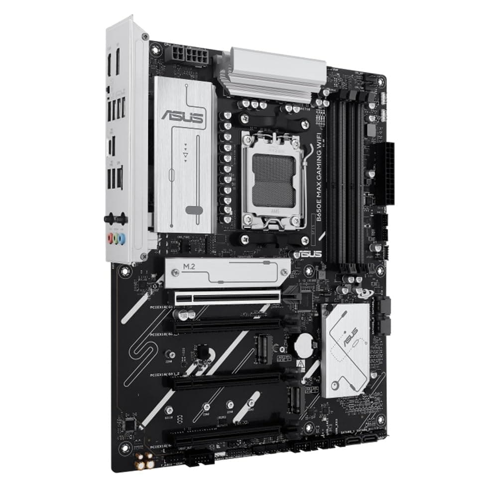 ASUS B650E MAX Gaming WiFi Mainboard Sockel AMD AM5 (ATX, DDR5, PCIe 5.0, 3X M.2, Wi-Fi 6E, Realtek 2.5Gb Ethernet, DisplayPort, HDMI, BIOS Flashback, Aura Sync) Bild 3