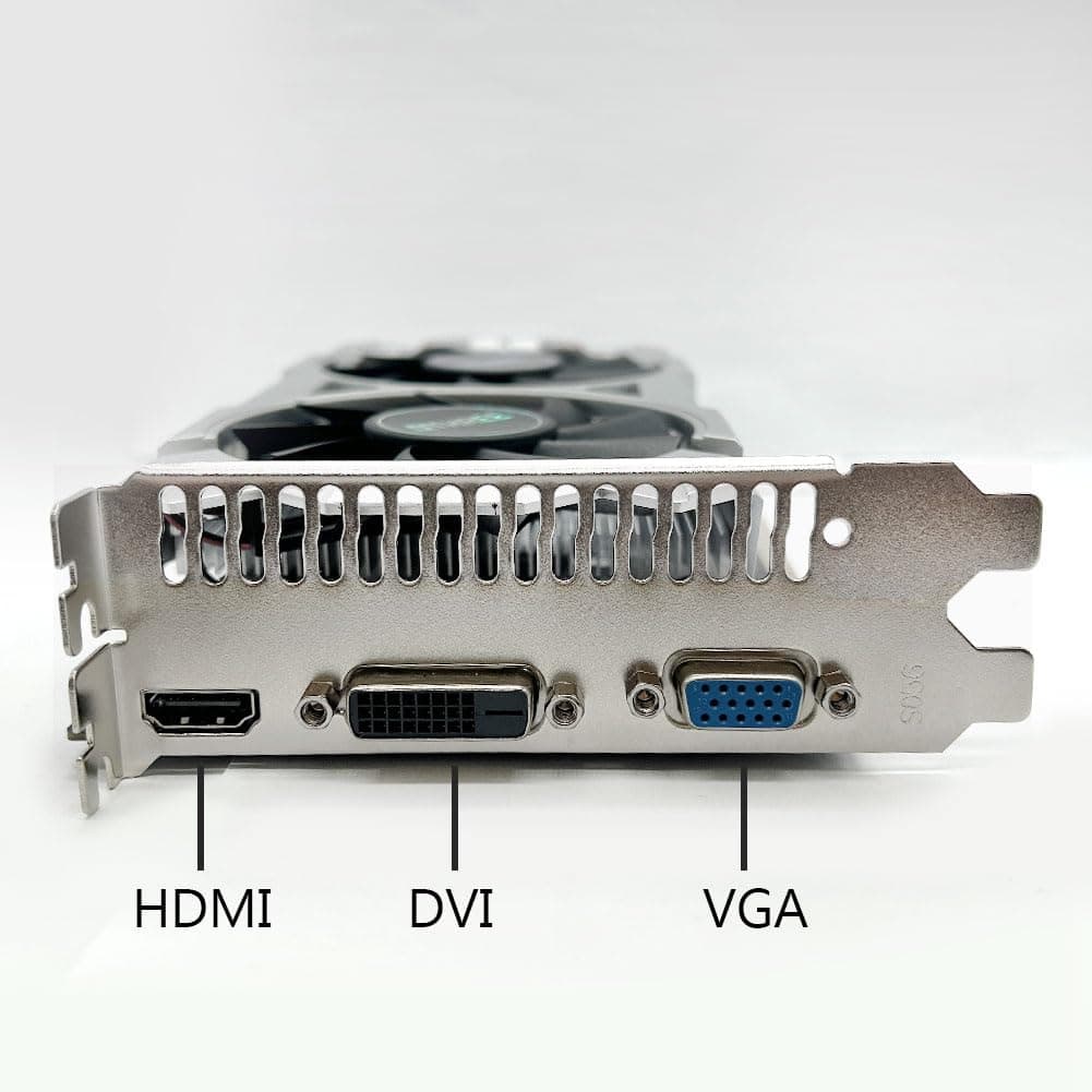 QTHREE GTX 750 Ti 4GB 128-bit Grafikkarte, Dual Fans, HDMI, VGA, DVI, Low Profile Grafikkarten PC, Computer GPU, Low Power, PCI Express x16, DirectX 12 Bild 7