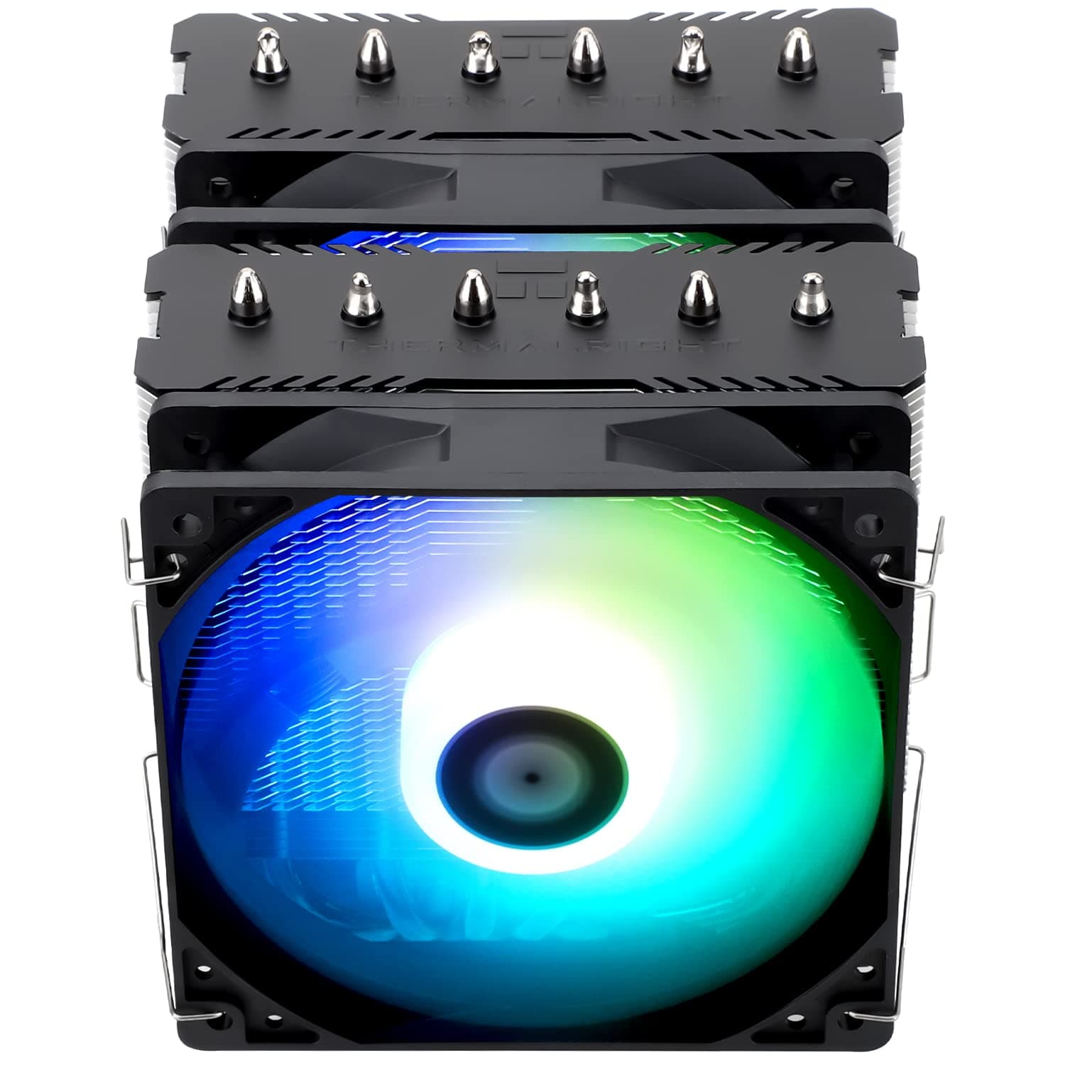 Thermalright TR Peerless Assassin 120 SE ARGB CPU-Luftkühler, 6 Heatpipes Kühler, Dual 120mm TL-C12C-S PWM Lüfter, Aluminium Kühlkörperabdeckung, AGHP, für AMD AM4/AM5 Intel 1700/115X/1200/1851 Bild 3