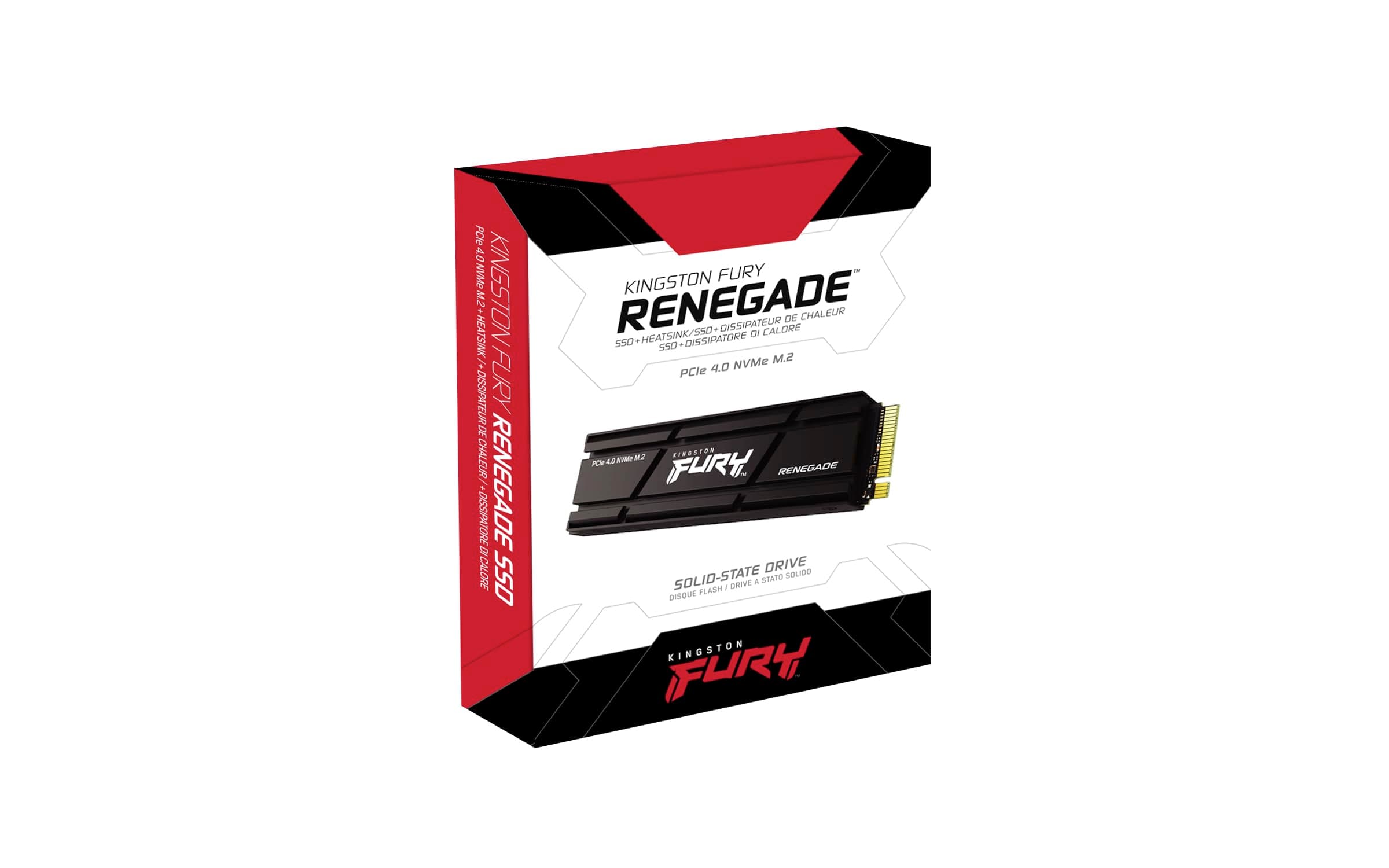 Kingston FURY Renegade 4000G PCIe 4.0 NVMe SSD W/ HEATSINK - Für Gamer, Enthusiasten und Hochleistungsnutzer - SFYRDK/4000G, schwarz 4TB Heatsink Bild 3
