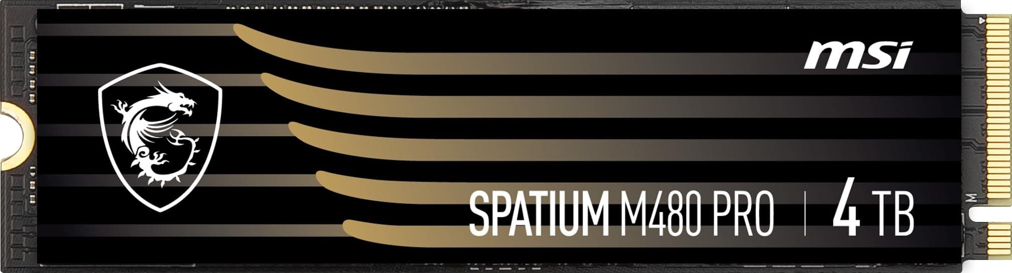 MSI SPATIUM M480 PRO PCIe 4.0 NVMe M.2 4TB interne SSD PCIe Gen4 NVMe (SPATIUM M480 PRO PCIe 4.0 NVMe M.2 4TB) Bild 3
