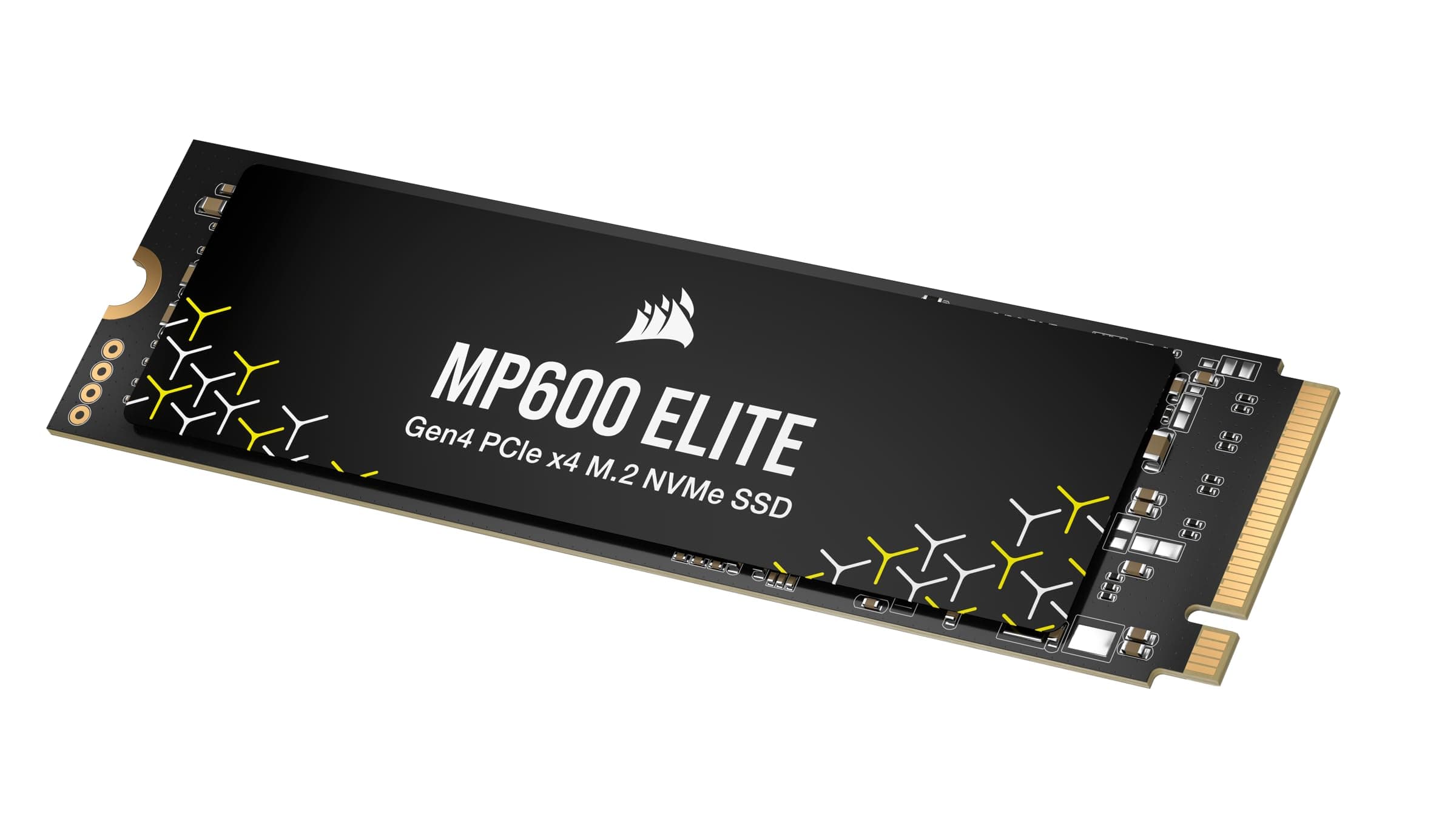 CORSAIR MP600 ELITE 2TB M.2 PCIe Gen4 x4 NVMe SSD - M.2 2280 - Bis zu 7.000MB/Sek. Sequentielles Lesen - High-Density 3D TLC NAND - Schwarz Bild 2