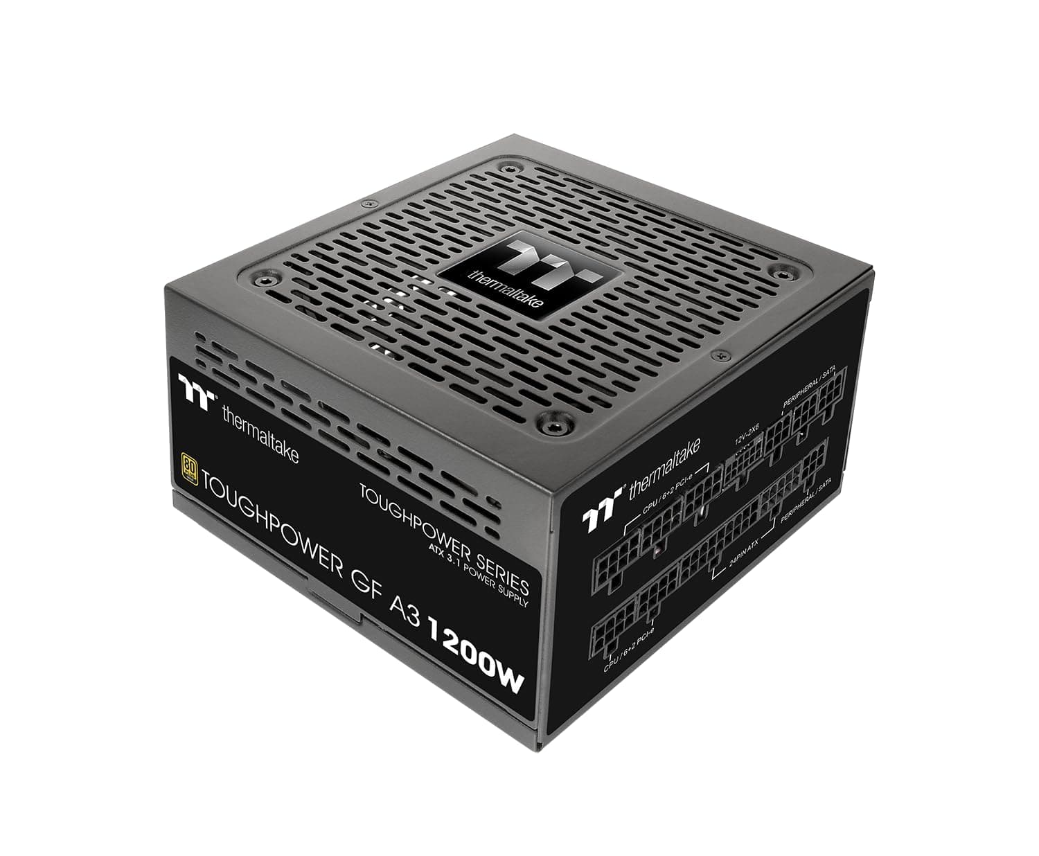 Thermaltake Toughpower GF A3 Gold 1200W PC Netzteil | ATX 3.1 | PCIe Gen 5.1 12VHPWR bis 600W | 80 Plus Gold | Vollmodular | Smart Zero Fan (sehr leise) Bild 2