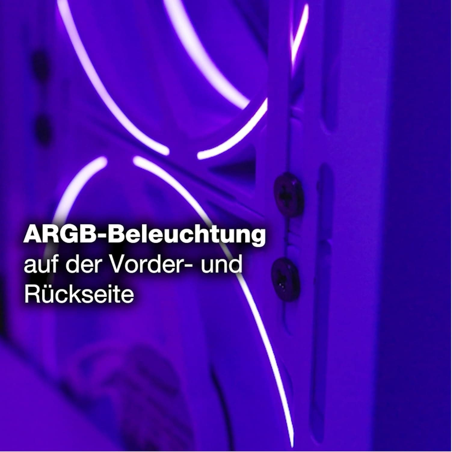 be quiet! Light Wings 120mm PWM White 3er-Pack – ARGB LED Gehäuselüfter, extrem leise 20,6 dB(A), hoher Airflow, Dual-Side Beleuchtung, inkl. ARGB-Hub Bild 5