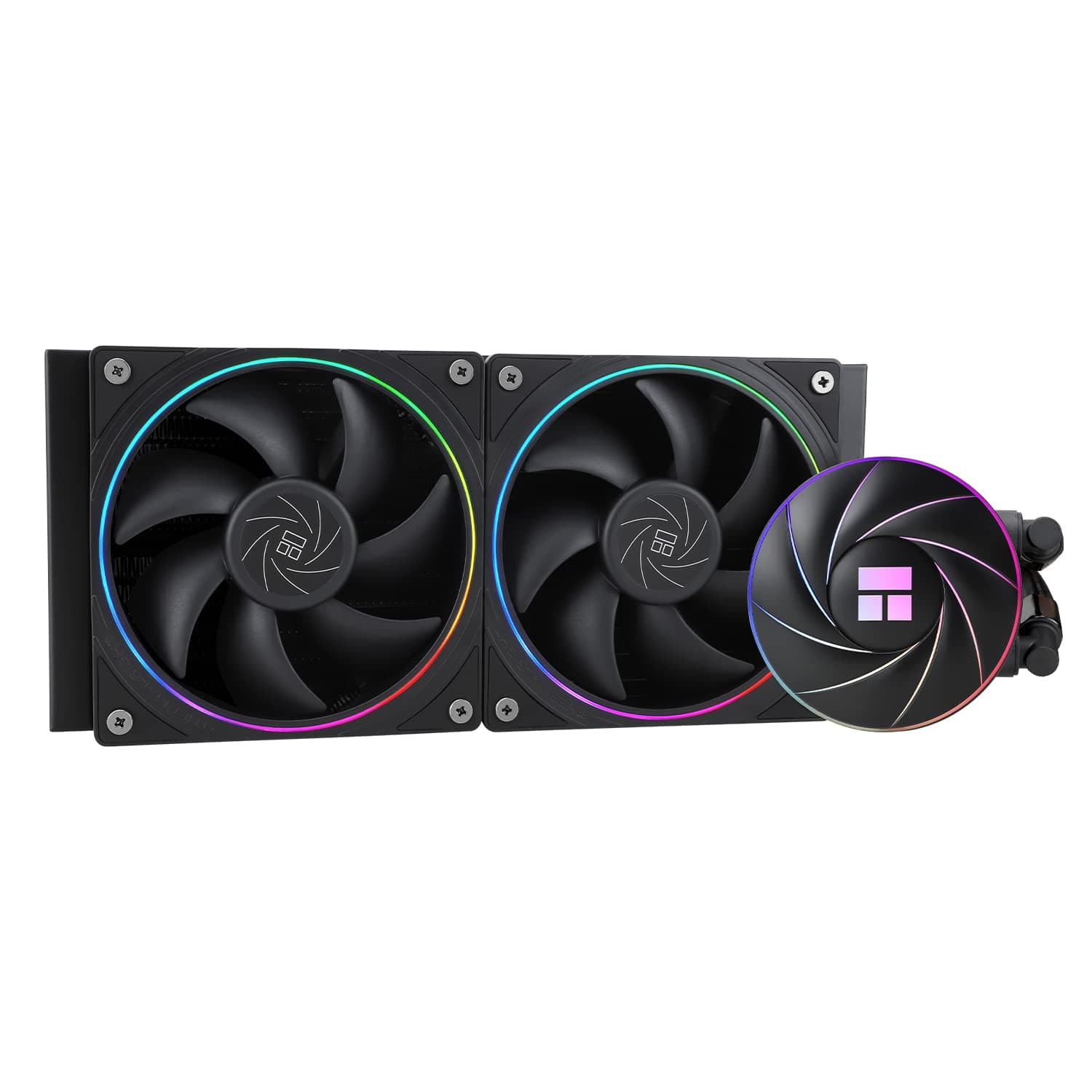 Thermalright AQUA ELITE 240 ARGB V2 CPU Wasserkühler, 240 Aio CPU Kühler,2 x120mm PWM Lüfter,S-FDB Lager,ARGB Fine Aperture Effect, für AMD/AM4/AM5,Intel LGA1150/1151/1200/1700/1851 Bild 2