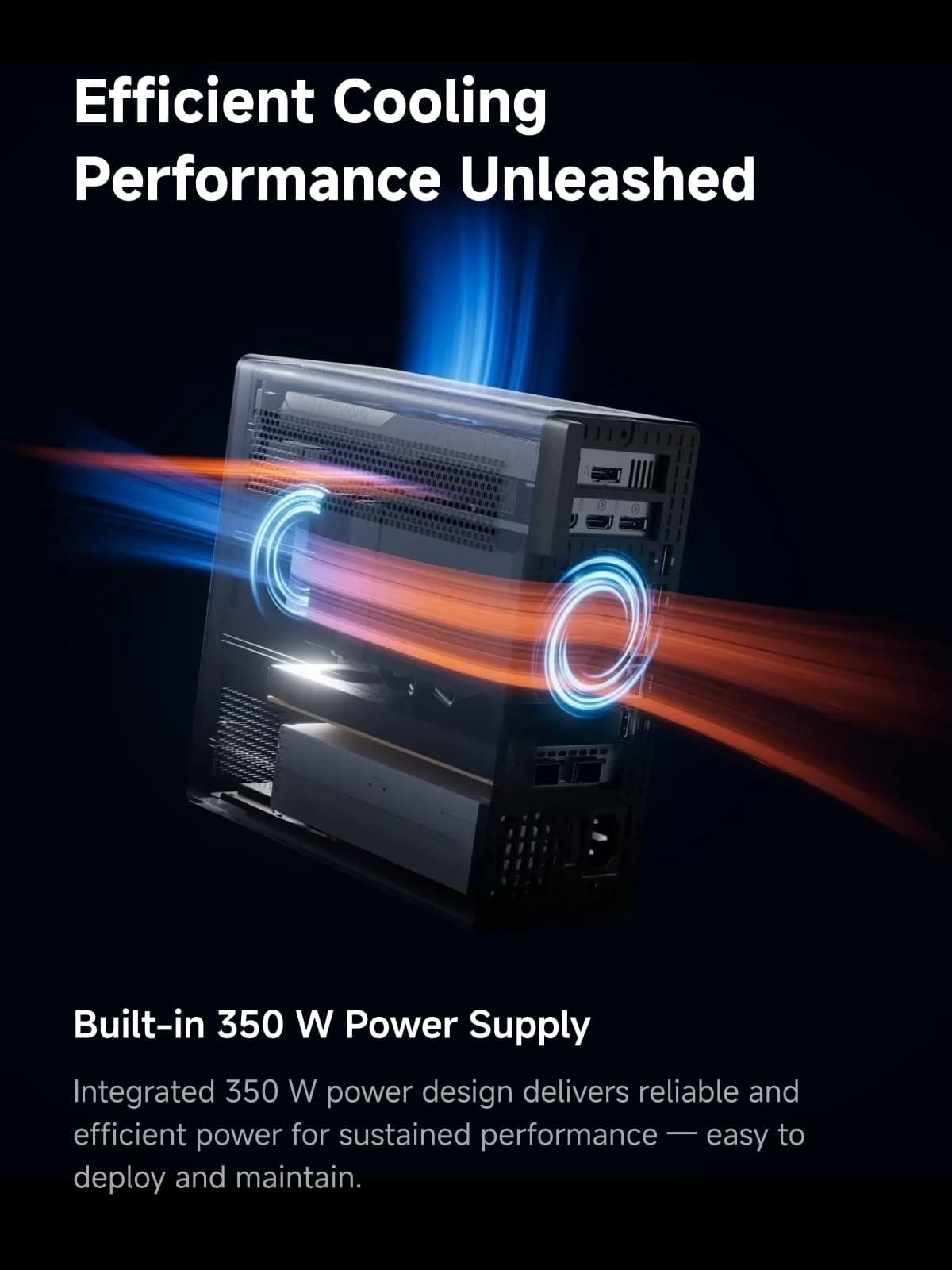 MINIS FORUM MS-02 Ultra Workstation Mini PC, Intel Core Ultra 9 285HX (24C/24T, up to 5.5GHz),PCIe 5.0 x16, 4× DDR5(ECC), 4× M.2, USB4 v2, Dual 25GbE+10GbE+2.5GbE(vPro), Wi-Fi 7,Barebone ohne RAM/SSD MS-02U-285HX 0/0 GB Bild 8