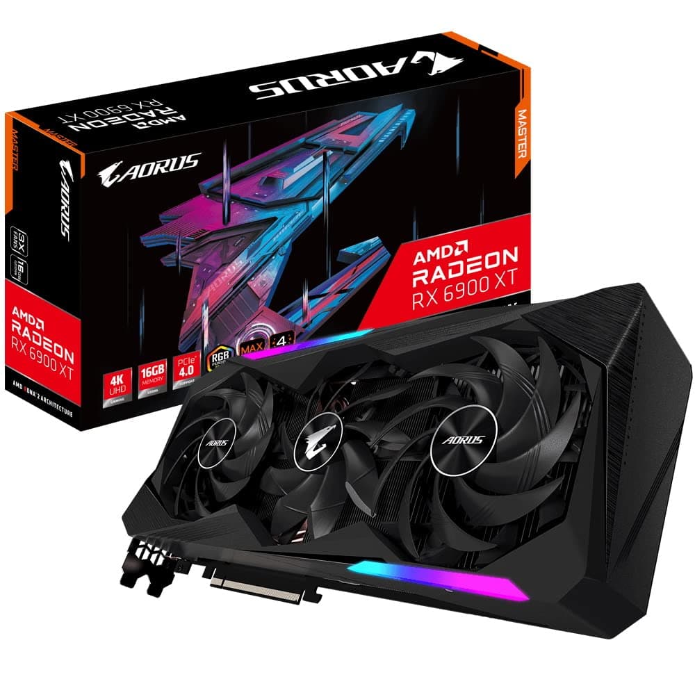 Gigabyte Radeon RX 6900 XT Master 16G Rev 2.0 (16GB GDDR6/PCI Express 4.0/2335MHz/16000MHz) GV-R69XTAORUS M-16GD Schwarz