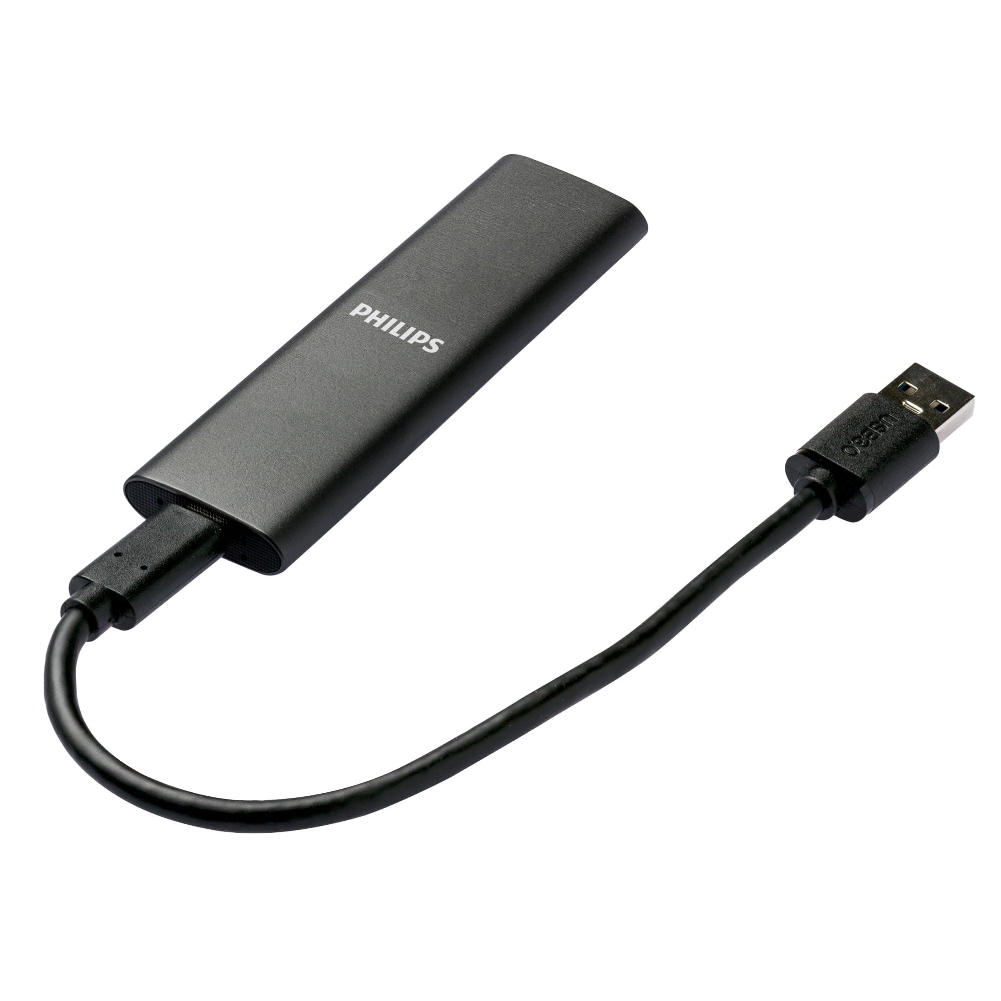 Philips Externe Portable SSD 1 TB - Ultra Slim SATA Ultra Speed USB-C, Lesegeschwindigkeit bis zu 540 MB/s, Aluminium Slim 1 TB Bild 7