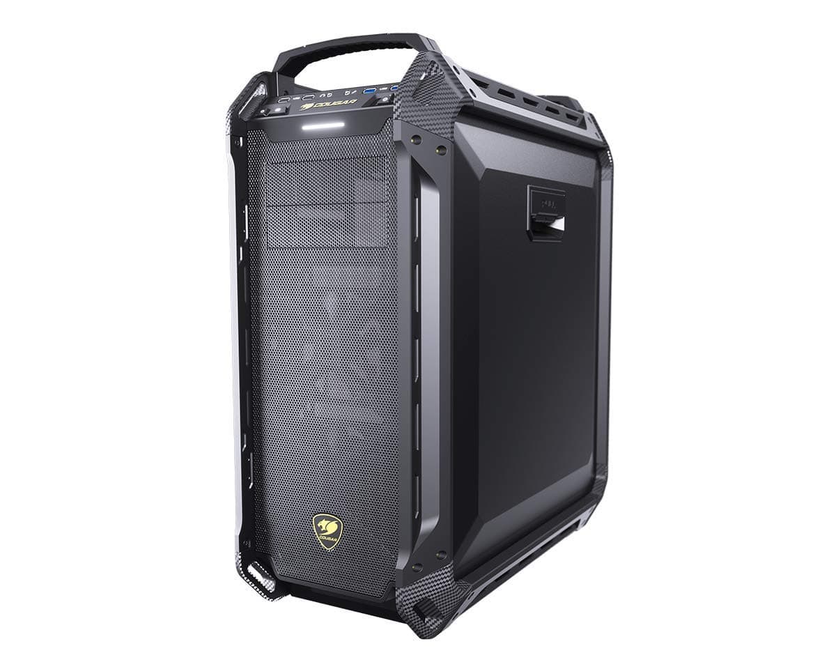 Cougar Panzer Max G Full Tower Case Leicht Modifizierbar 1x 120 mm Lüfter Gehärtetes Glas Panel, Schwarz Bild 2