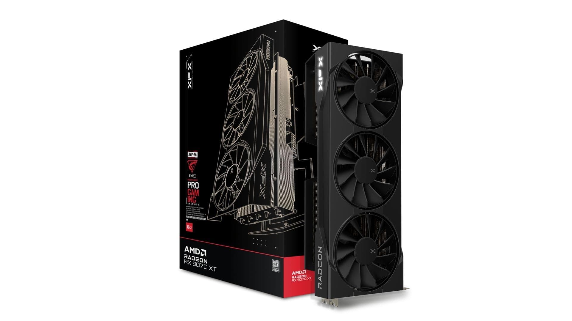XFX RX 9070XT Swift Gaming 16GB GDDR6 Black (RX-97TSWF3B9) Bild 2