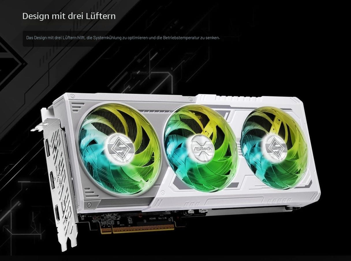 ASRock AMD Radeon RX 9060 XT Steel Legend 16GB OC GDDR6 Bild 7