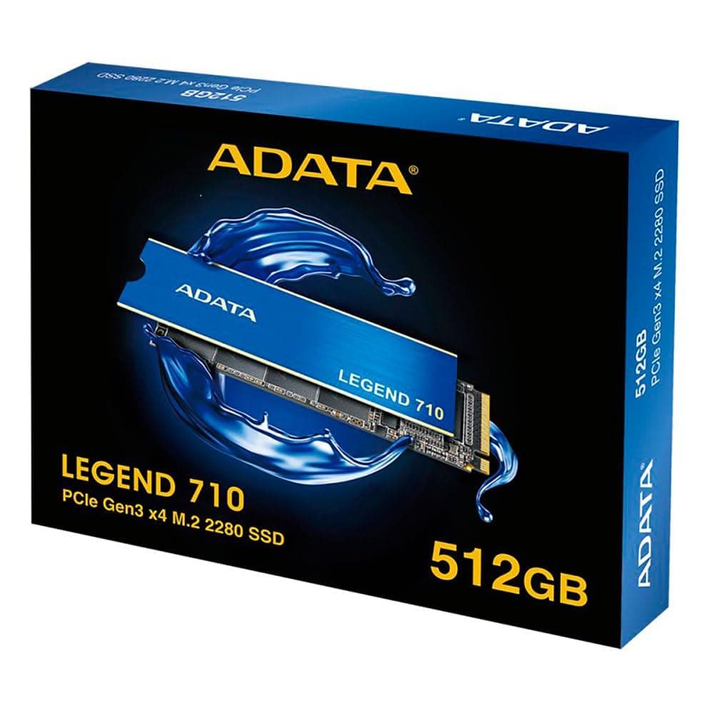 ADATA SSD Legend 710 M.2 512GB PCIe Gen3x4 2280 (2400/1800MB), Supports NVMe 1.4, LDPC and AES-256-bit encryption, Schwarz Bild 8