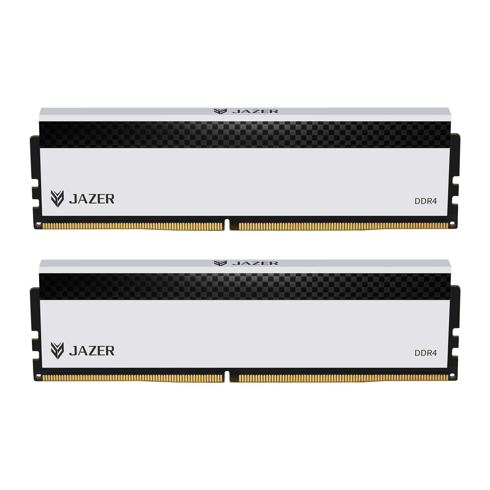JAZER DDR4 RAM 32GB (2x16GB) 3200MHz Desktop Hochleistungs Memory | CL18, XMP 2.0 Übertaktung, 1.35V UDIMM Arbeitsspeicher,Weiß