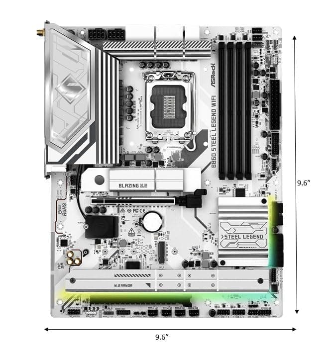 ASRock Mainboard B860 Steel Legend WiFi Bild 3