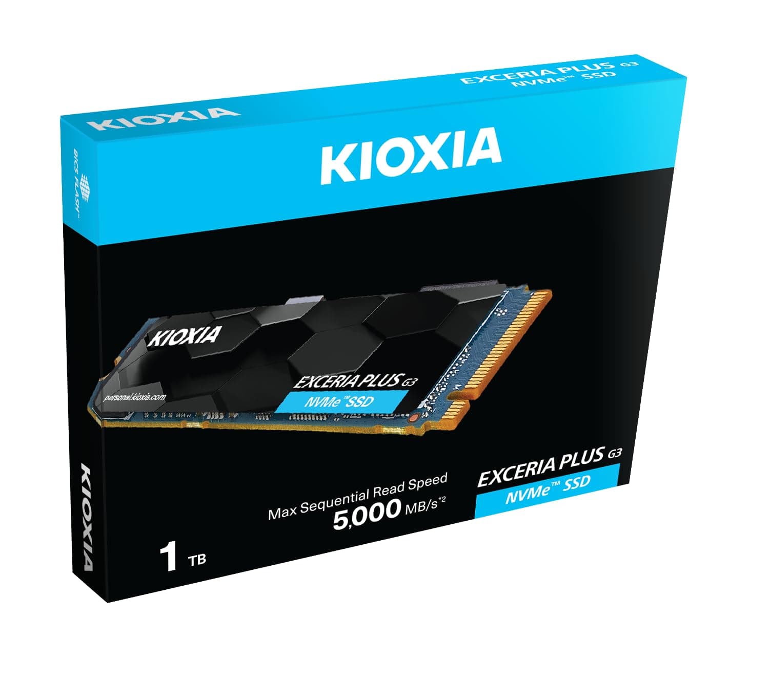 KIOXIA Exceria Plus G3 1TB Disco SSD 5000MB/S NVMe PCIe 4.0 M.2 Gen4 Bild 2