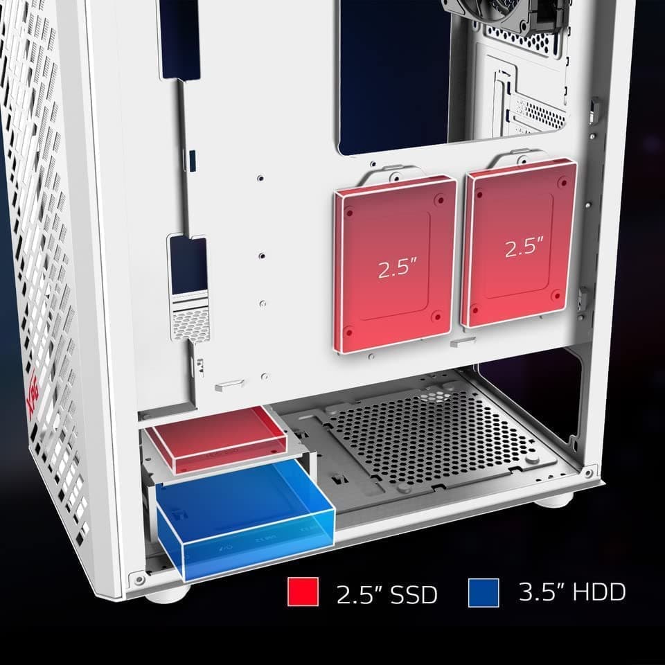 XPGTorreGamingValorAIRWhite gehärtetes Glas Bild 8