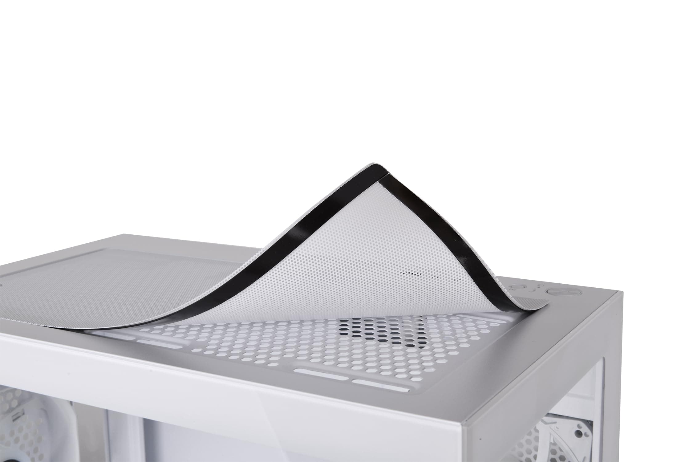 Thermaltake View 170 TG ARGB Snow | Micro ATX PC-Gehäuse | Tempered Glass Panorama | Mini ITX und Micro ATX Support | 2X 120 mm Lüfter | Radiator bis 280 mm | GPU bis 340 mm | USB 3.0 und HD Audio View 170 Snow Bild 4