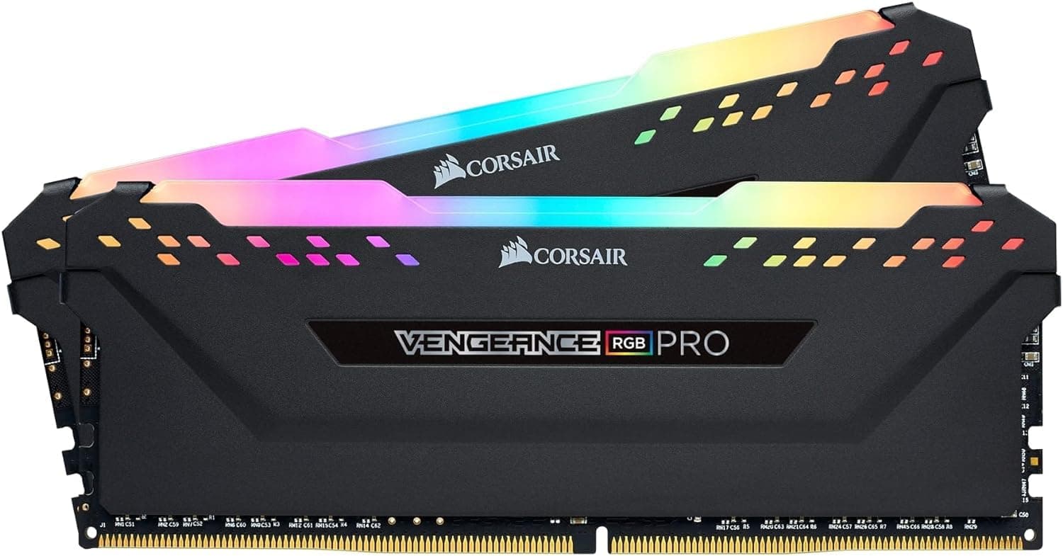 Corsair Vengeance RGB PRO 16GB (2x8GB) DDR4 Bis zu 3200MHz CL16 XMP 2.0 Enthusiast RGB LED-Beleuchtung Speicherkit - schwarz Bild 2