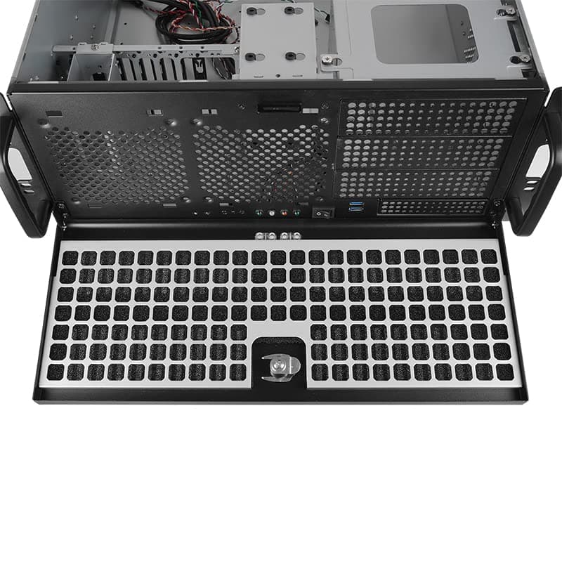 Chieftec 19 Zoll 4HE Rackgehäuse UNC-409S-B-OP ATX Bild 4