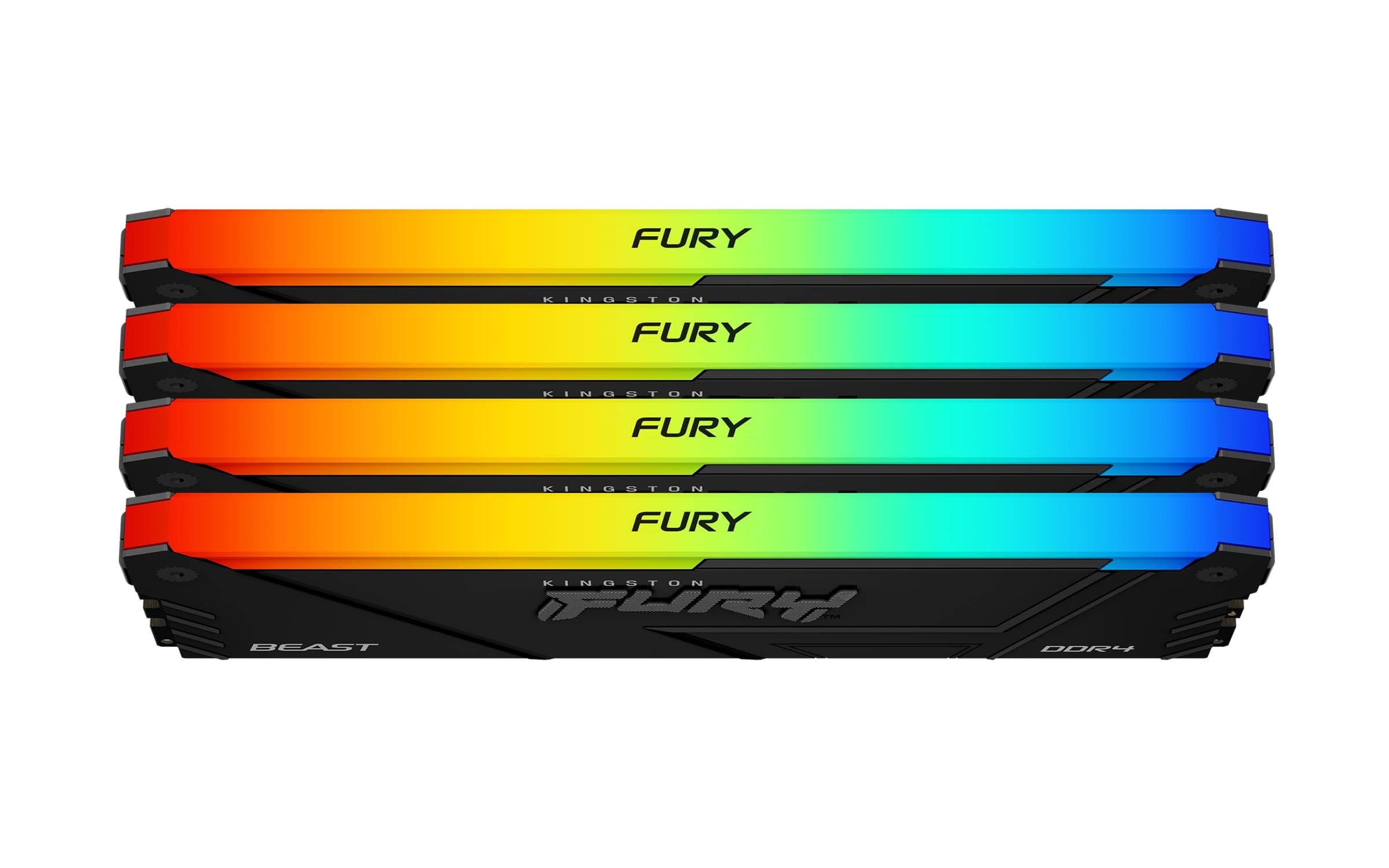 Kingston FURY Beast RGB 64GB 3200MT/s DDR4 CL16 DIMM (Kit mit 4) PC Arbeitsspeicher KF432C16BB12AK4/64 Bild 4