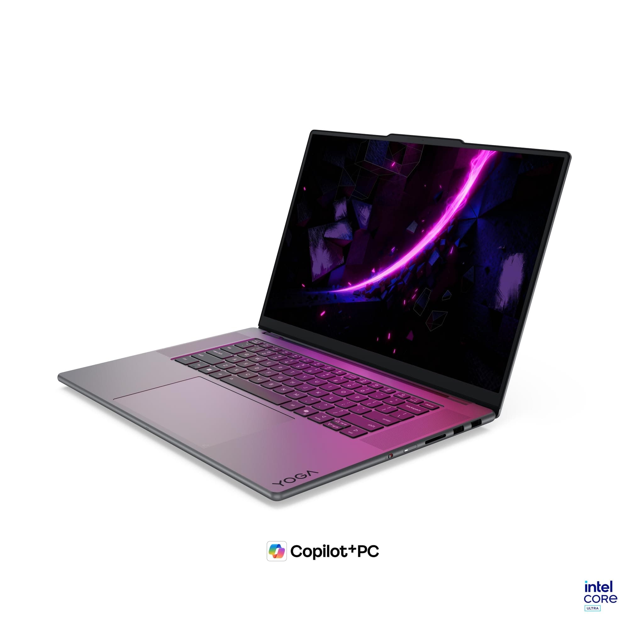 Lenovo Yoga Pro 9i Aura Edition Laptop | 16"3.2K OLED Touch Display | Intel Core Ultra 9 386H | 32GB RAM | 1TB SSD | NVIDIA GeForce RTX 5060 | Windows 11 | QWERTZ | Thunder Grau | 3 Jahre Premium Care Bild 3