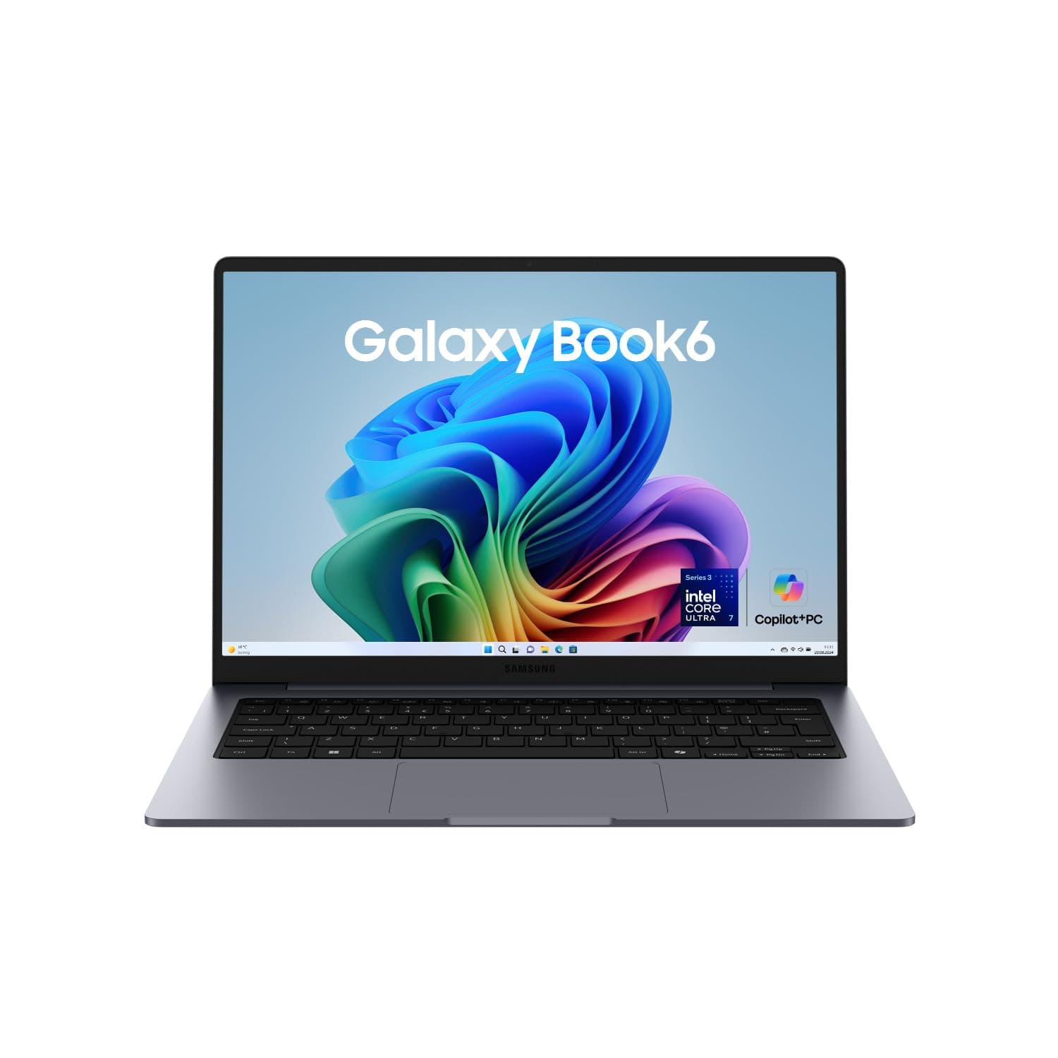 Samsung Galaxy Book6 14 Zoll – AI Laptop, Intel Core Ultra 7 Prozessor 355, 32 GB RAM, 512 GB Speicherplatz, Anti-Glare, Galaxy AI, Copilot+ PC, Gray, 3 Jahre Herstellergarantie [Exklusiv bei Amazon]