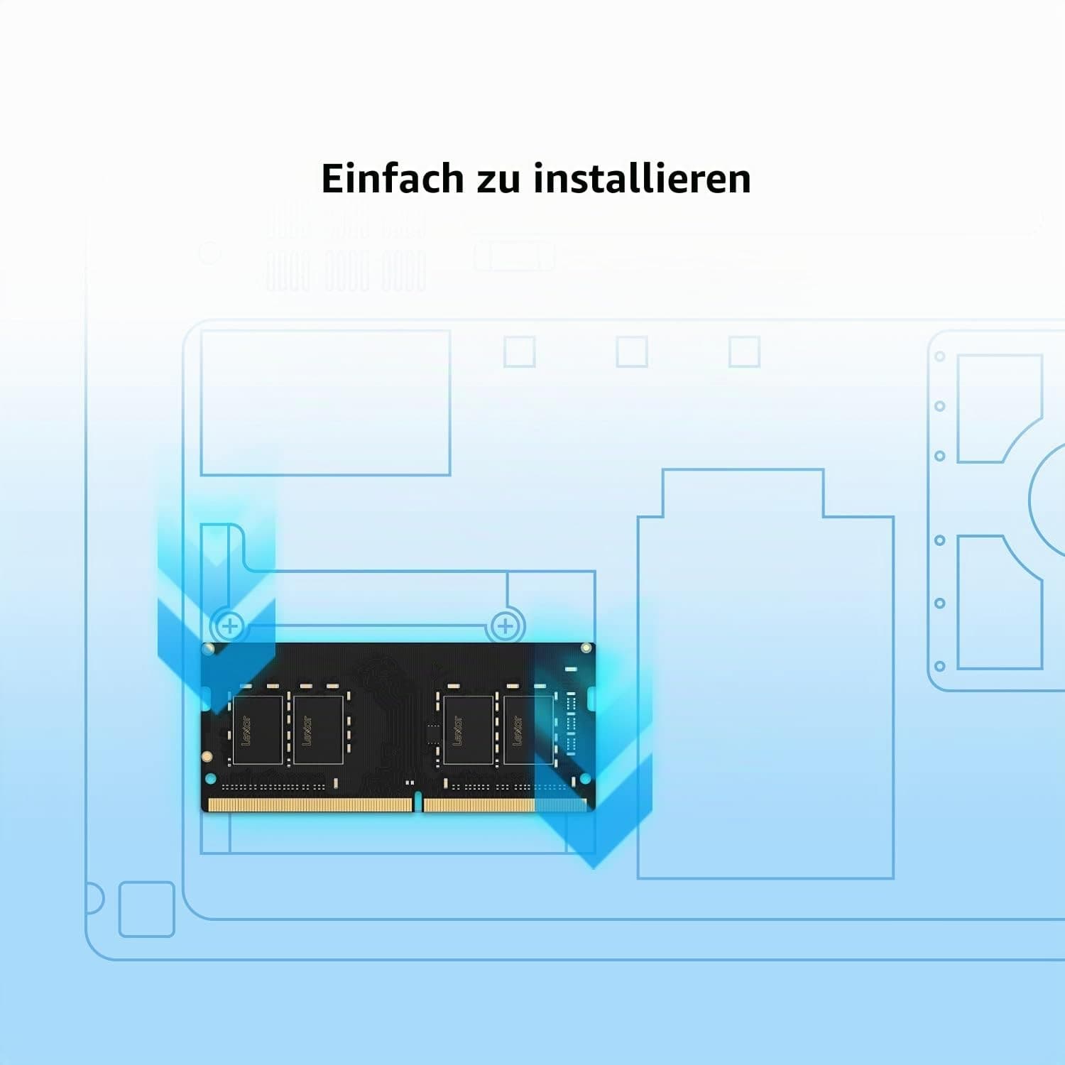 Lexar LD4AS016G-B3200GSST Speichermodul 16 GB 1 x 16 GB DDR4 3200 MHz 16GB Bild 7