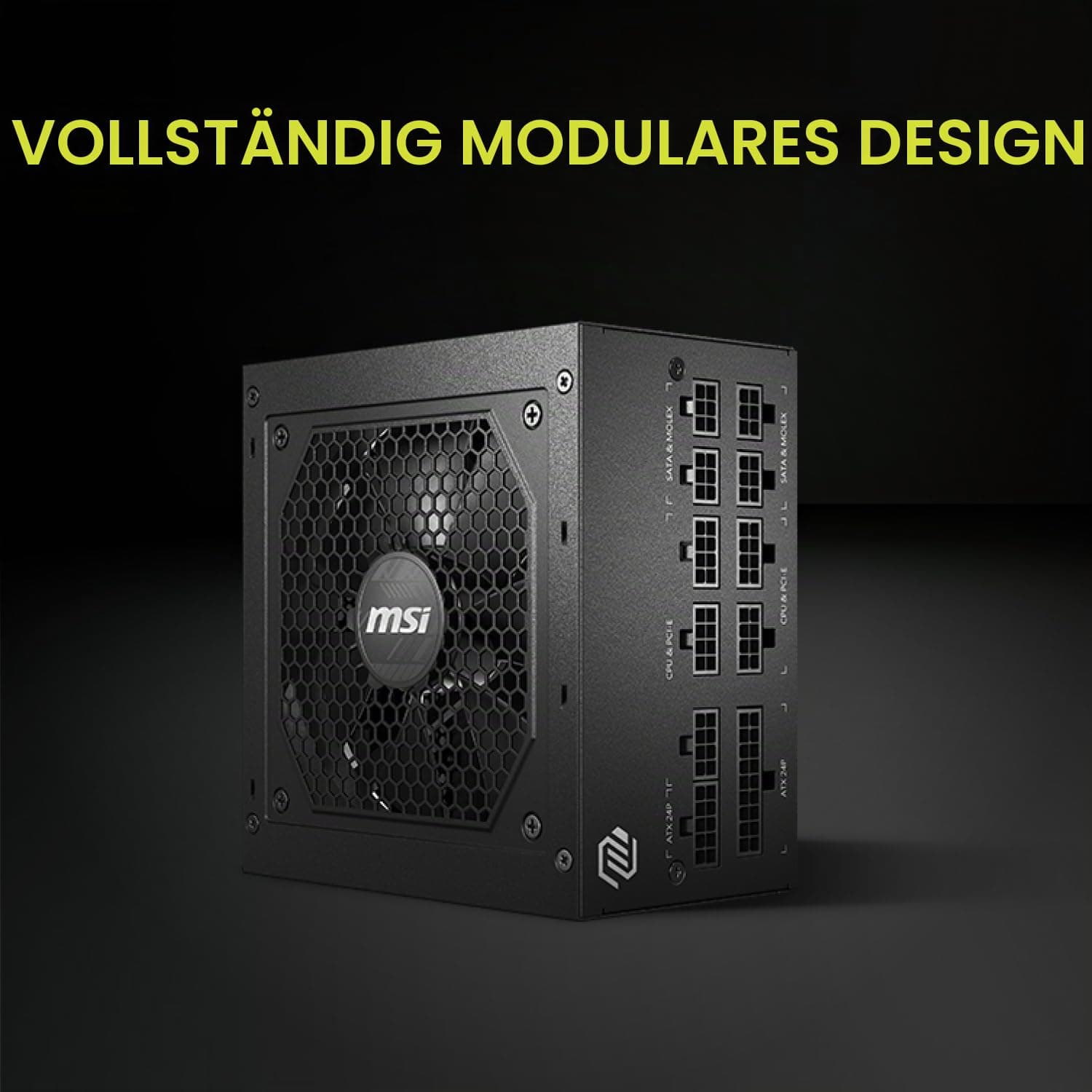 MSI PSU Mag A650GL 80 Plus, Gold, komplett modular 650 W MAG A650GL Bild 5