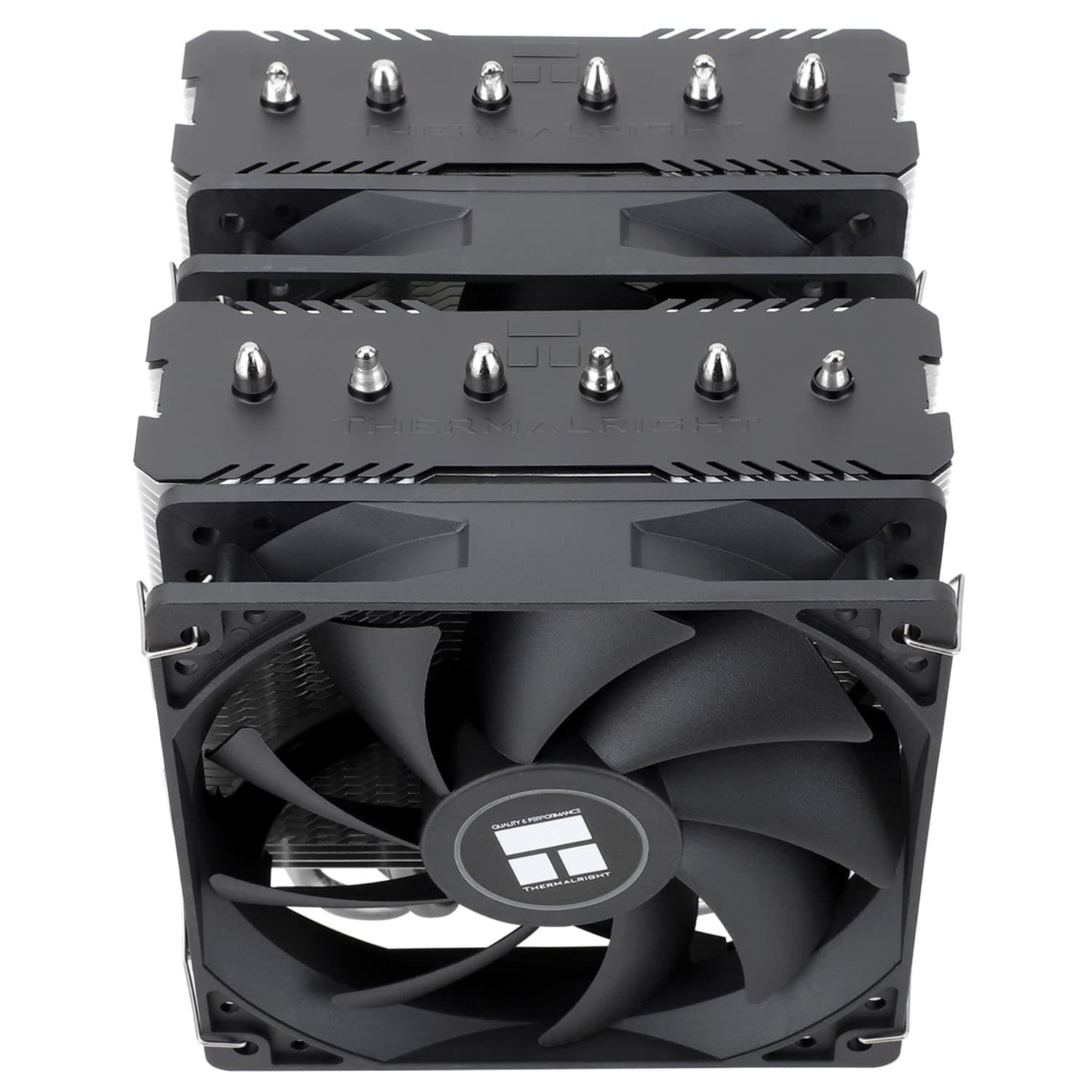 Thermalright TR Peerless Assassin 120 SE CPU Luftkühler, 6 Heat Pipes Kühler, Dual 120mm TL-C12C PWM Lüfter,Aluminium Kühlkörper Abdeckung,AGHP Technologie, für AMD AM4/AM5 Intel 1700/115X/1851/1200 Schwarz-PA120 SE Bild 5