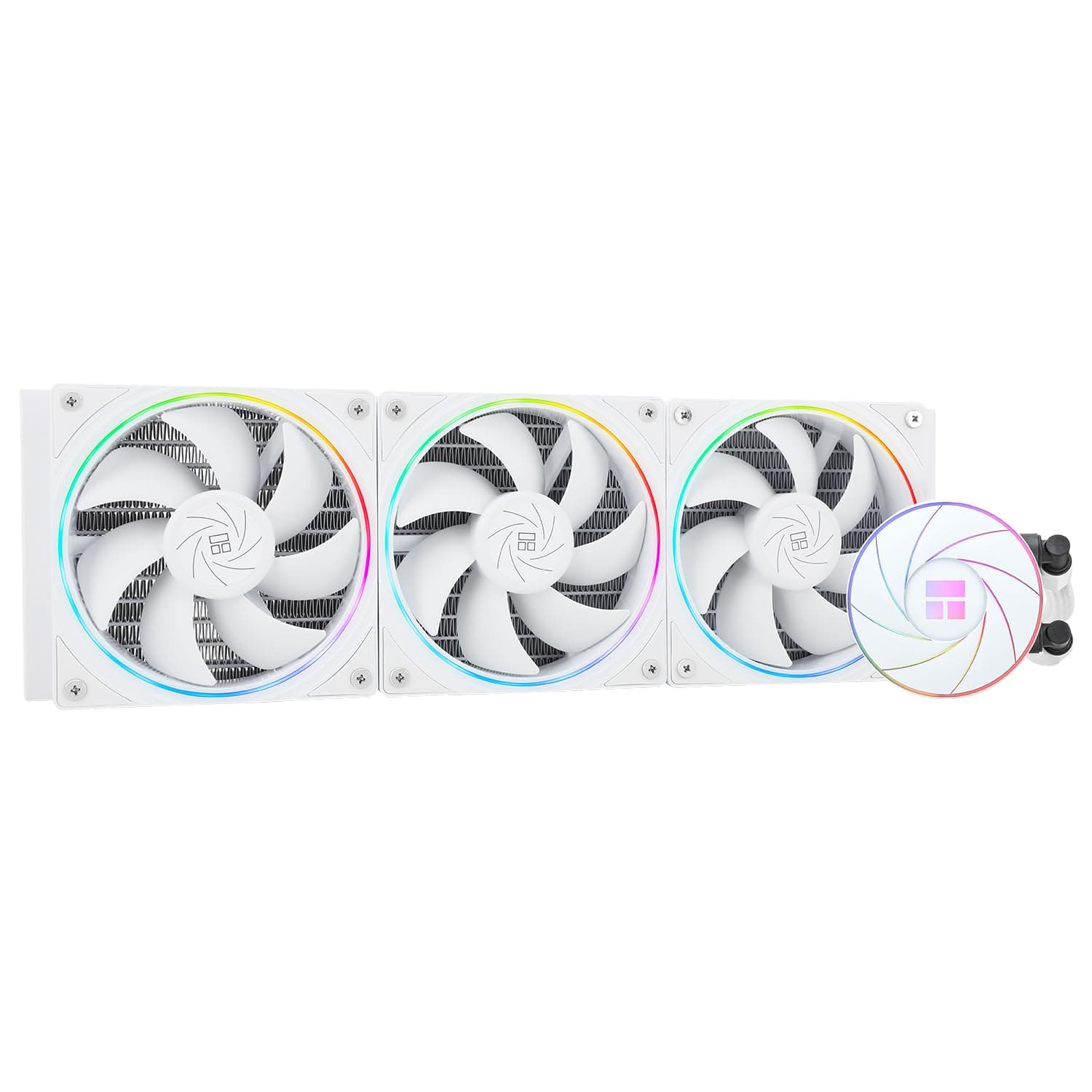 Thermalright AQUA ELITE 360 Weiß ARGB V2 CPU-Wasserkühler, 360 Aio CPU-Kühler, 3xTL-S12W PWM-Lüfter, S-FDB-Lager, ARGB-Feinblendeneffekt, für AM4/AM5, Intel LGA1150/1151/1200/1851/1700 360mm White