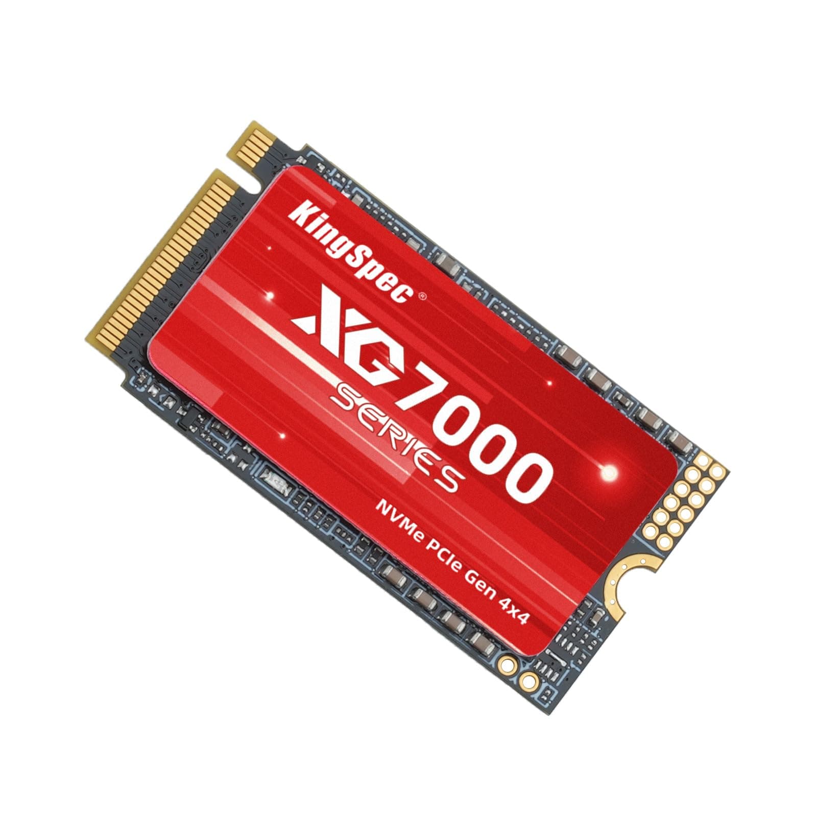 KingSpec XG7000-2242 1TB SSD M.2 2242 NVMe PCIe 4.0, M2 SSD Gen 4x4 – Bis zu 7200 MB/s sequentielle Lesegeschwindigkeit, 3D NAND TLC Kompatibel mit Desktop/Laptops/Legion Go Bild 2