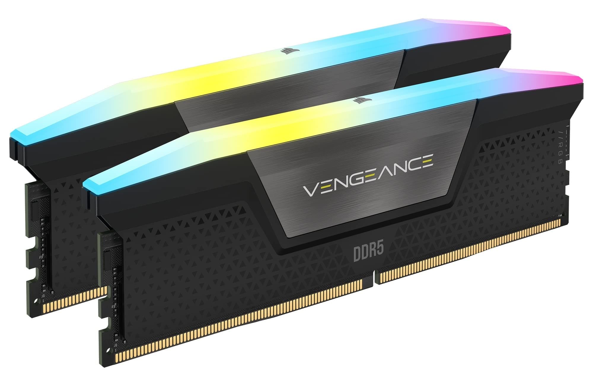 CORSAIR Vengeance RGB DDR5 RAM 32GB (2x16GB) 7000MHz CL34 Intel XMP 3.0 Desktop-Arbeitsspeicher – Schwarz (CMH32GX5M2X7000C34) Bild 3