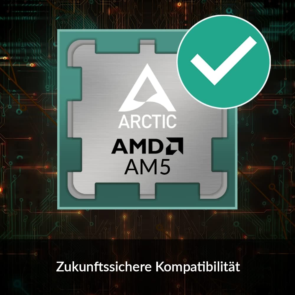 ARCTIC Freezer A35 RGB - Single-Tower-CPU-Kühler mit RGB, AMD spezifisch, druckoptimierter 120 mm P-Lüfter, 200-1700 RPM, 4 Heatpipes, inkl. MX-5 Wärmeleitpaste - Schwarz Freezer A35 RGB Freezer A35 RGB Bild 3