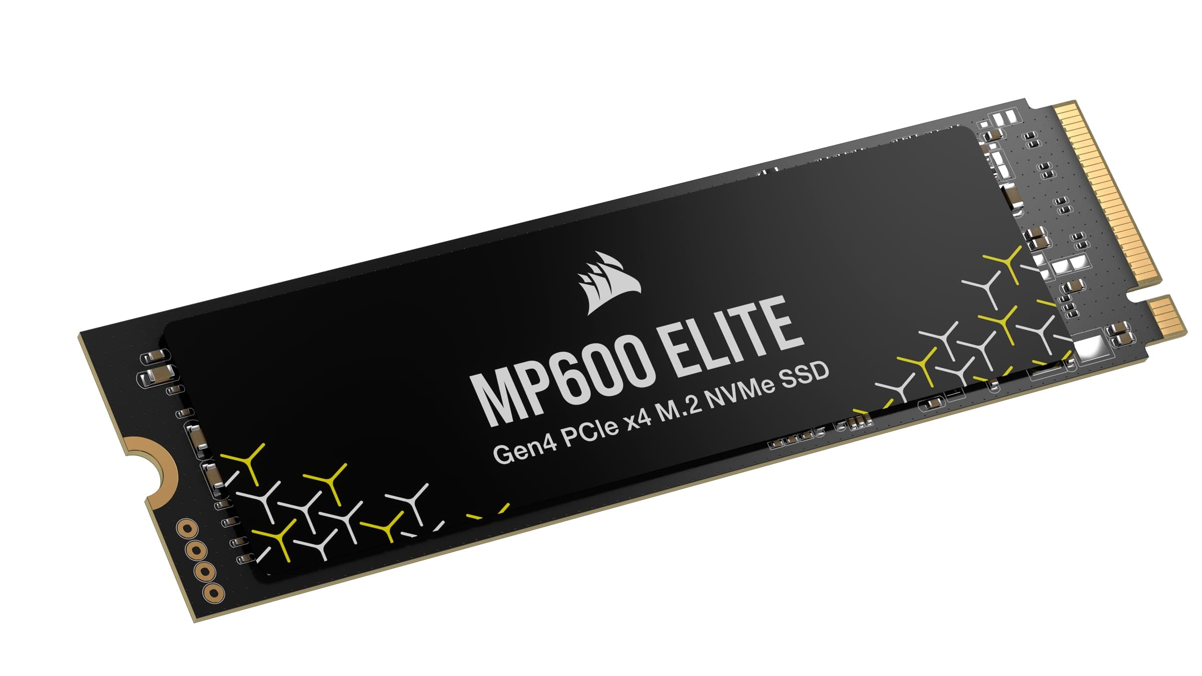 CORSAIR MP600 ELITE 2TB M.2 PCIe Gen4 x4 NVMe SSD - M.2 2280 - Bis zu 7.000MB/Sek. Sequentielles Lesen - High-Density 3D TLC NAND - Schwarz Bild 3