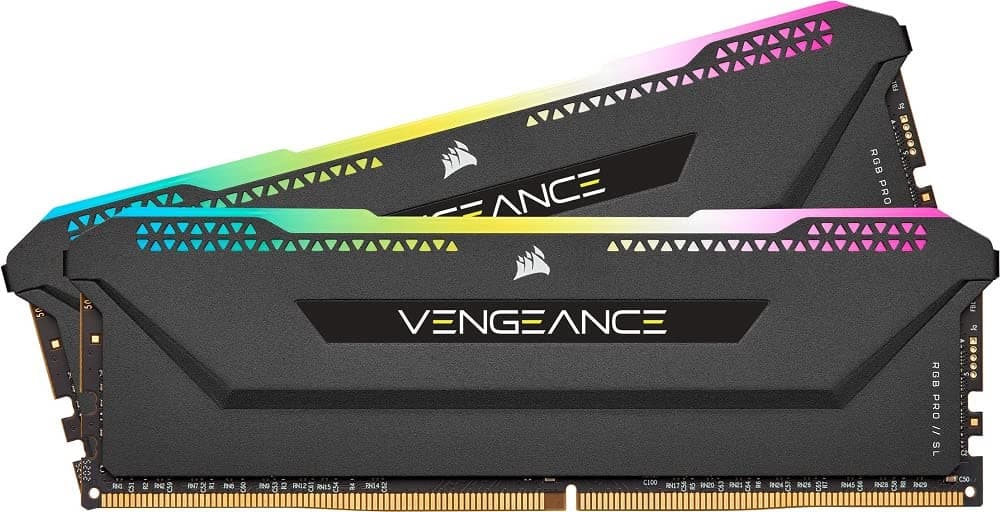 Corsair VENGEANCE RGB PRO SL 16GB (2x8GB) DDR4 3600 (PC4-28800) C18 1.35V Desktop Memory - Schwarz 2 x 8 GB