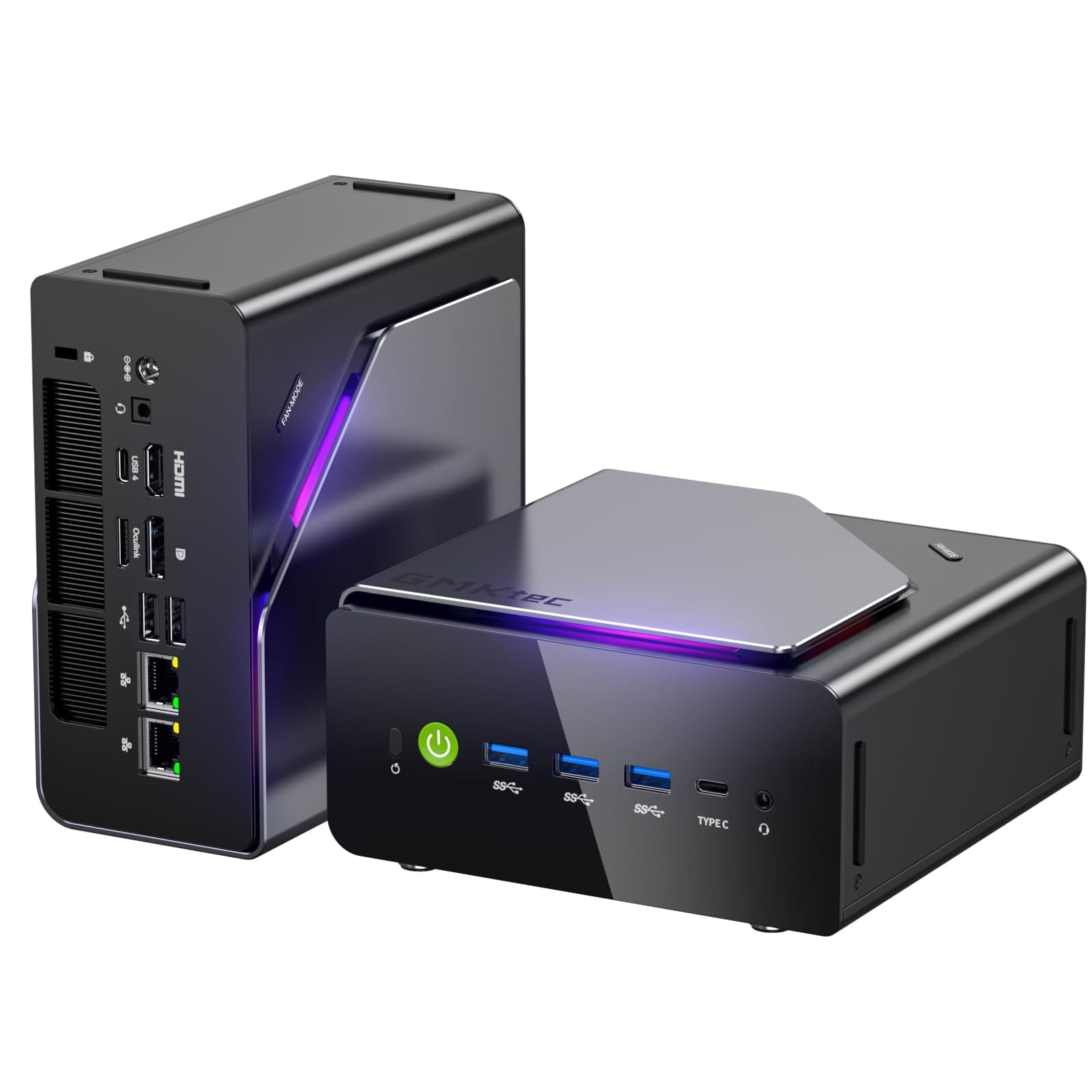 GMKtec Mini Gaming PC Intel Ultra 5 125U(12K/14T Bis zu 4.3GHz), K15 Mini PC 32GB DDR5 4800, 512GB PCIE 4.0 x4, Micro PC mit USB4.0 | 2.5G LAN | Quad 4K Display | Oculink –für Gaming/Büro/Business 32 GB 512.0 GB