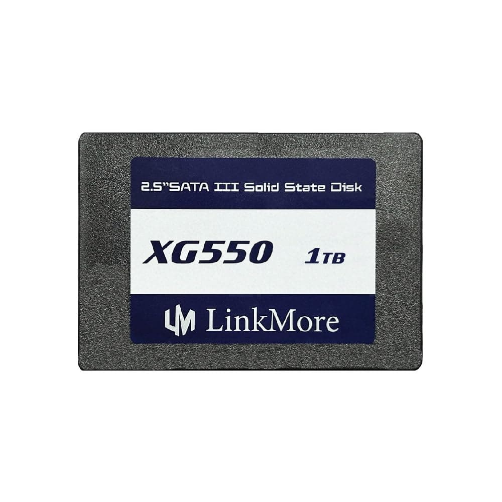 LinkMore XG550 1 TB interne SSD SATA III 2,5" (6 Gb/s) SSD, Lesegeschwindigkeit bis zu 550 MB/s, kompatibel mit 2,5 Zoll Laptops und Desktop-PCs 1TB