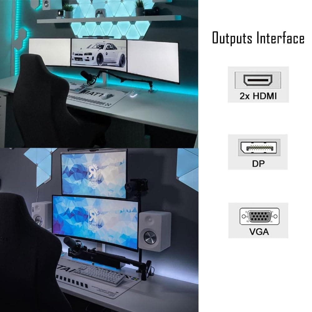 GT 730 4GB Grafikkarte, 2 HDMI, DisplayPort, VGA, DDR3 64-bit, Low Profile Grafikkarten PC, Computer GPU, Low Power, PCI Express x8, DirectX 12 GT 730 4GB 64-bit Bild 6