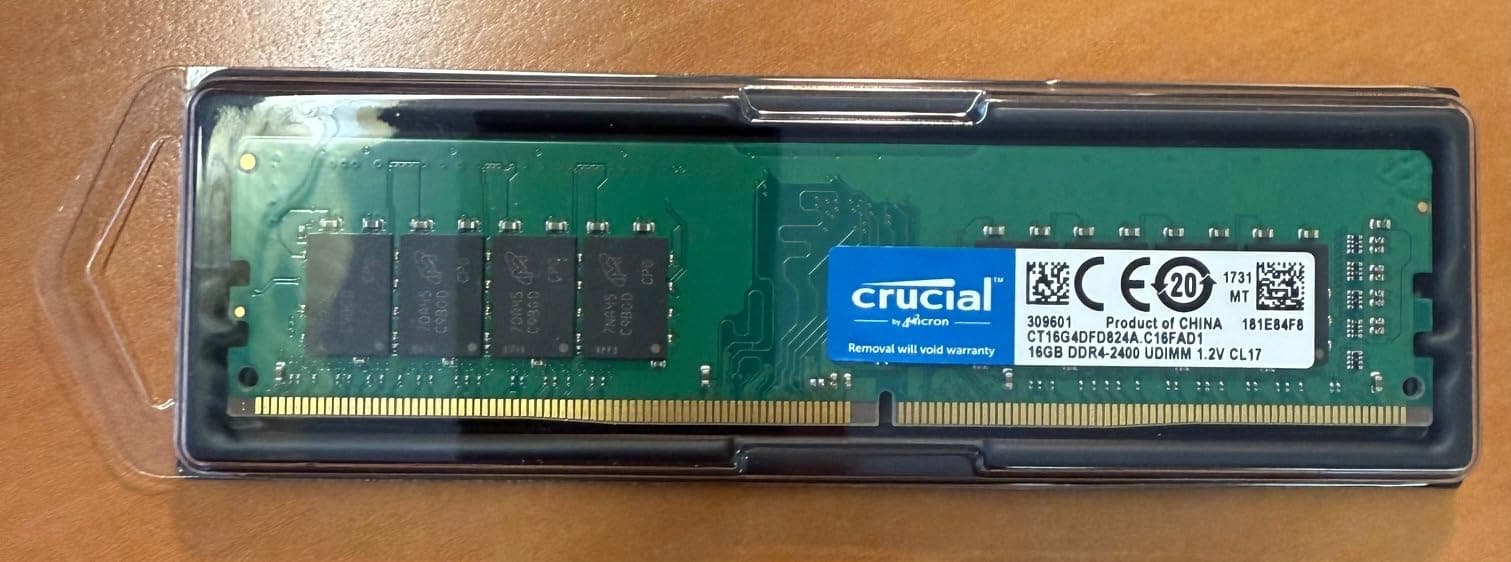 Crucial RAM CT16G4DFD824A 16GB DDR4 2400MHz CL17 Desktop Arbeitsspeicher Bild 4